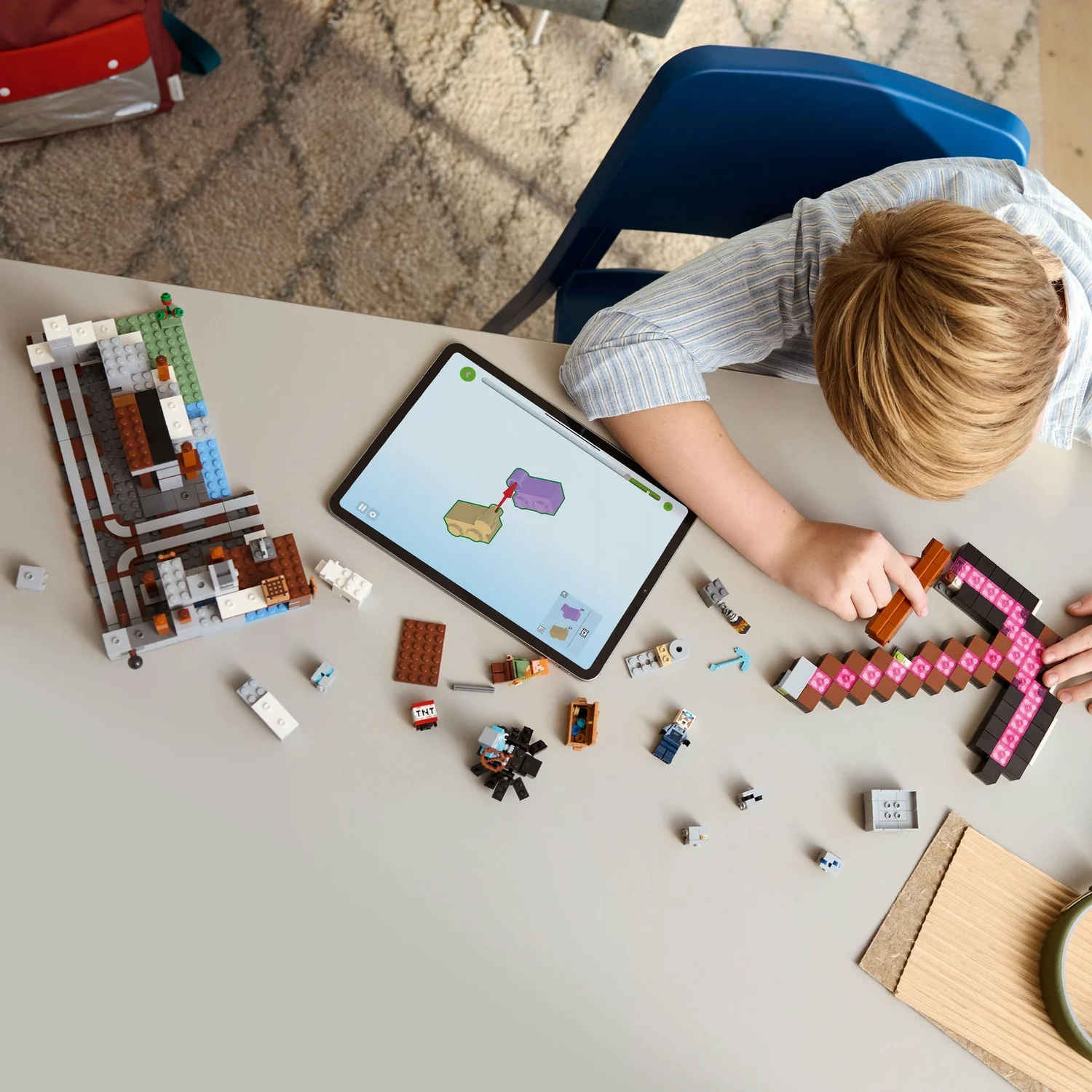 LEGO® Minecraft® The Pickaxe Mine Gamer-Room Decor and Axe Toy 21277