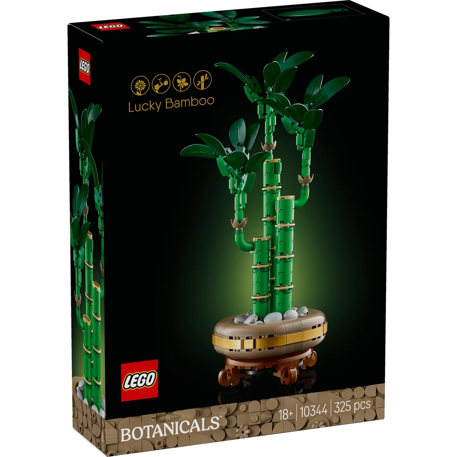 LEGO® Botanicals Lucky Bamboo Indoor Plant Decor, Gift for Women, Men and Nature Lovers 10344