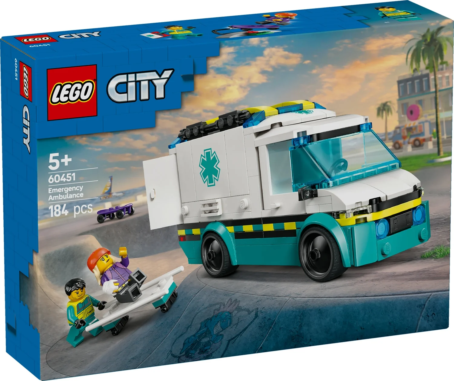 LEGO City Emergency Ambulance Toy Set with Minifigures 60451