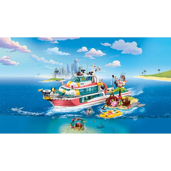 LEGO Friends: Rescue Mission Boat Toy Sea Life Set (41381)