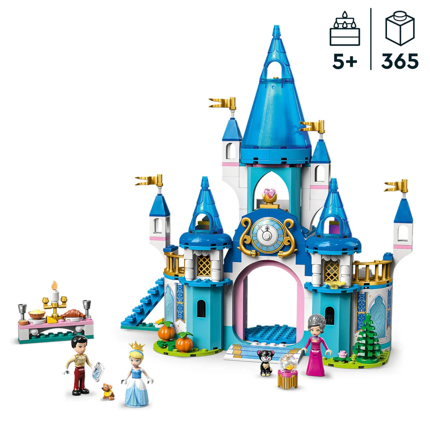 LEGO Disney Cinderella & Prince Charming's Castle Set (43206)