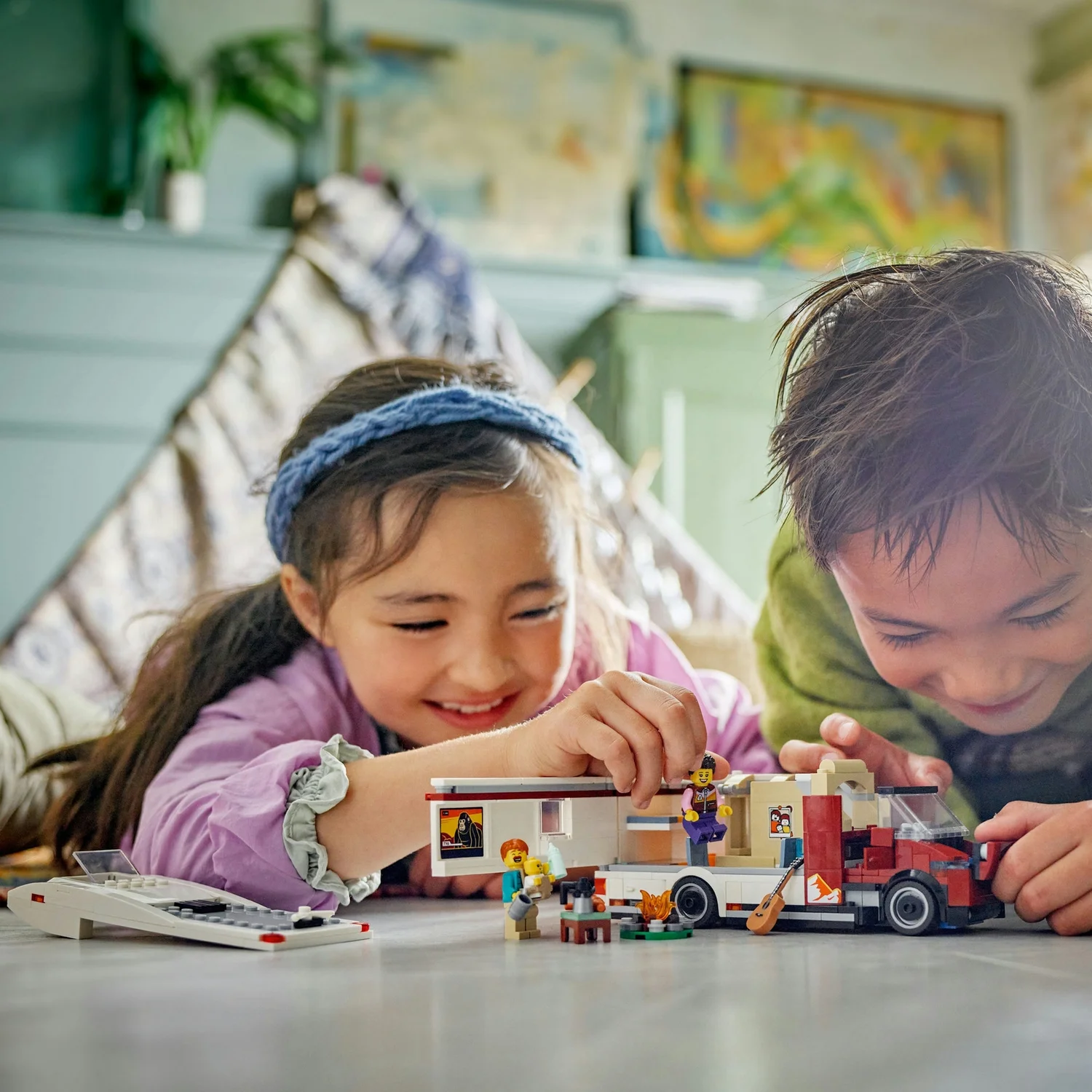 LEGO City Holiday Adventure Camper Van Toy Vehicle Set 60454