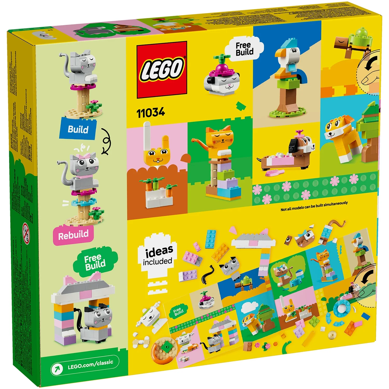 LEGO Classic Creative Pets Animal Toys with Bricks 11034