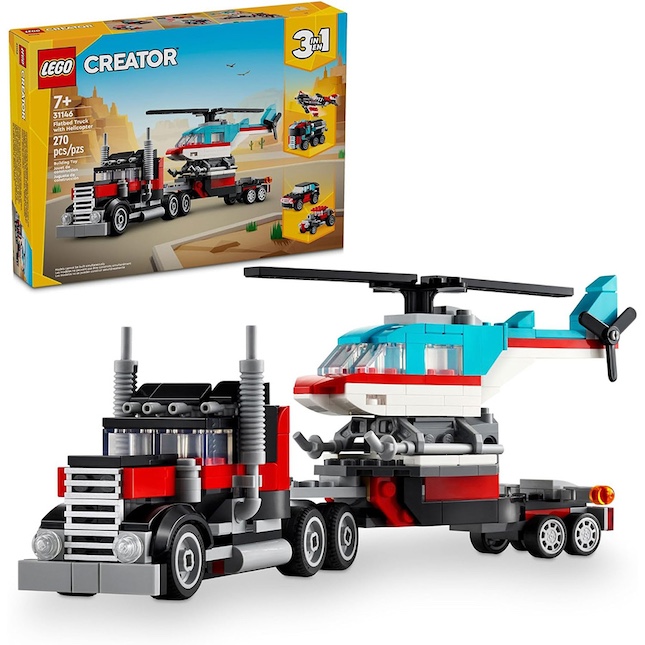 LEGO Creator - Flatbed Truck with Helicopter