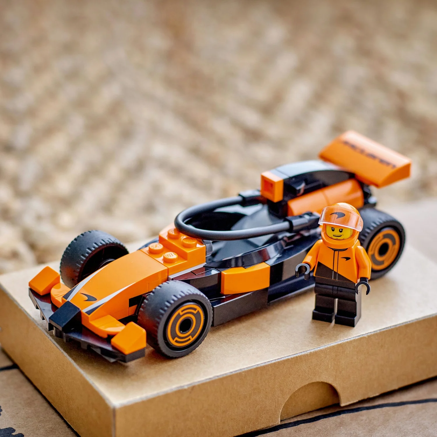 LEGO® City F1® Driver with McLaren Race Car Mini Vehicle Toy Playset 60442