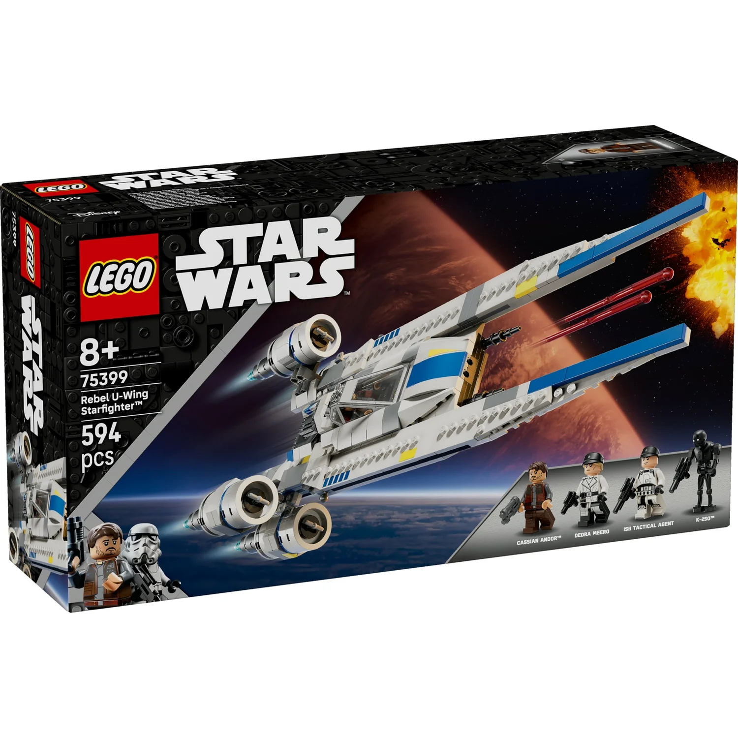 LEGO® Star Wars: Andor™ Rebel U-Wing Starfighter™ Buildable Vehicle Model 75399