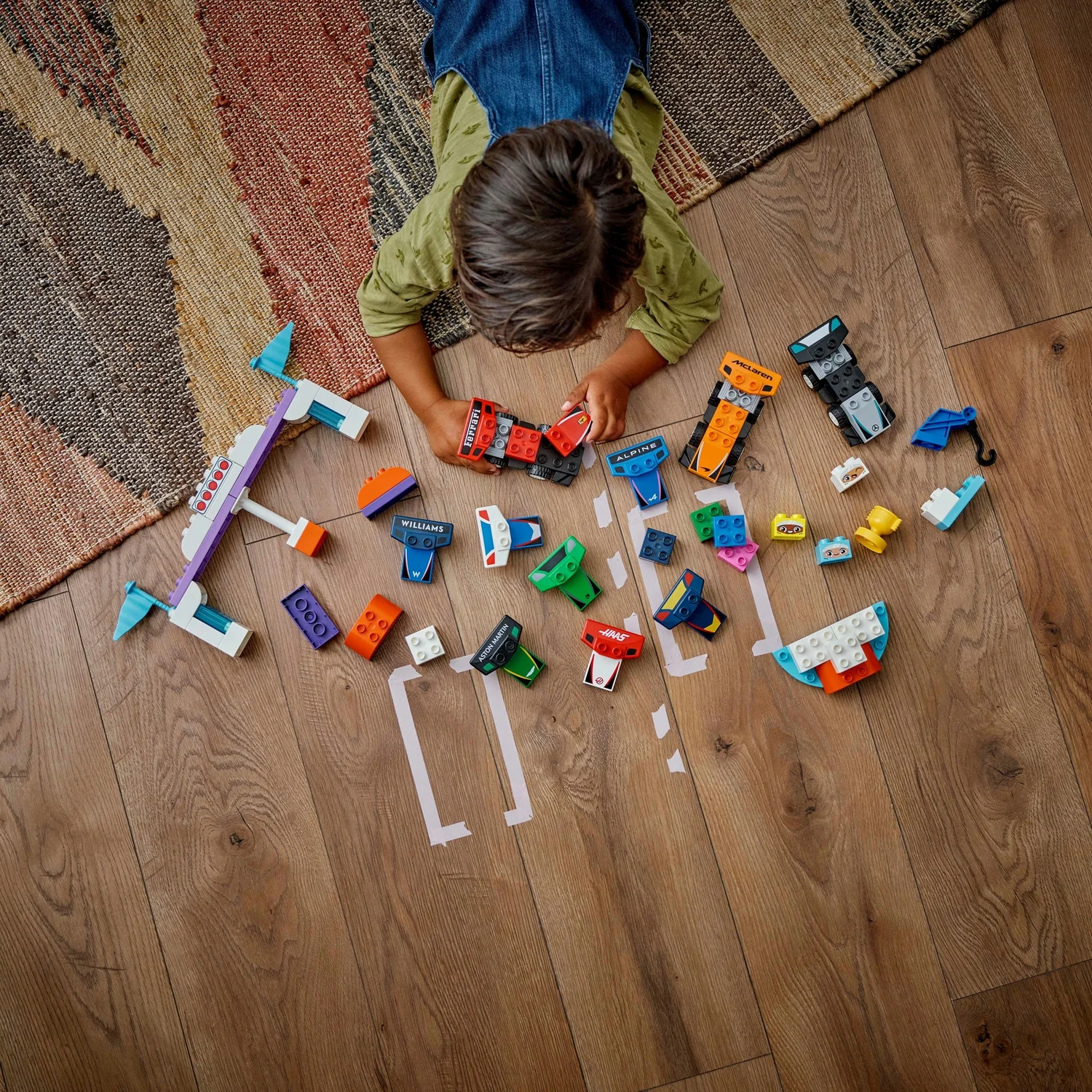 LEGO® DUPLO® Town F1® Team Race Cars & Drivers Building Toy for Family Fun 10445