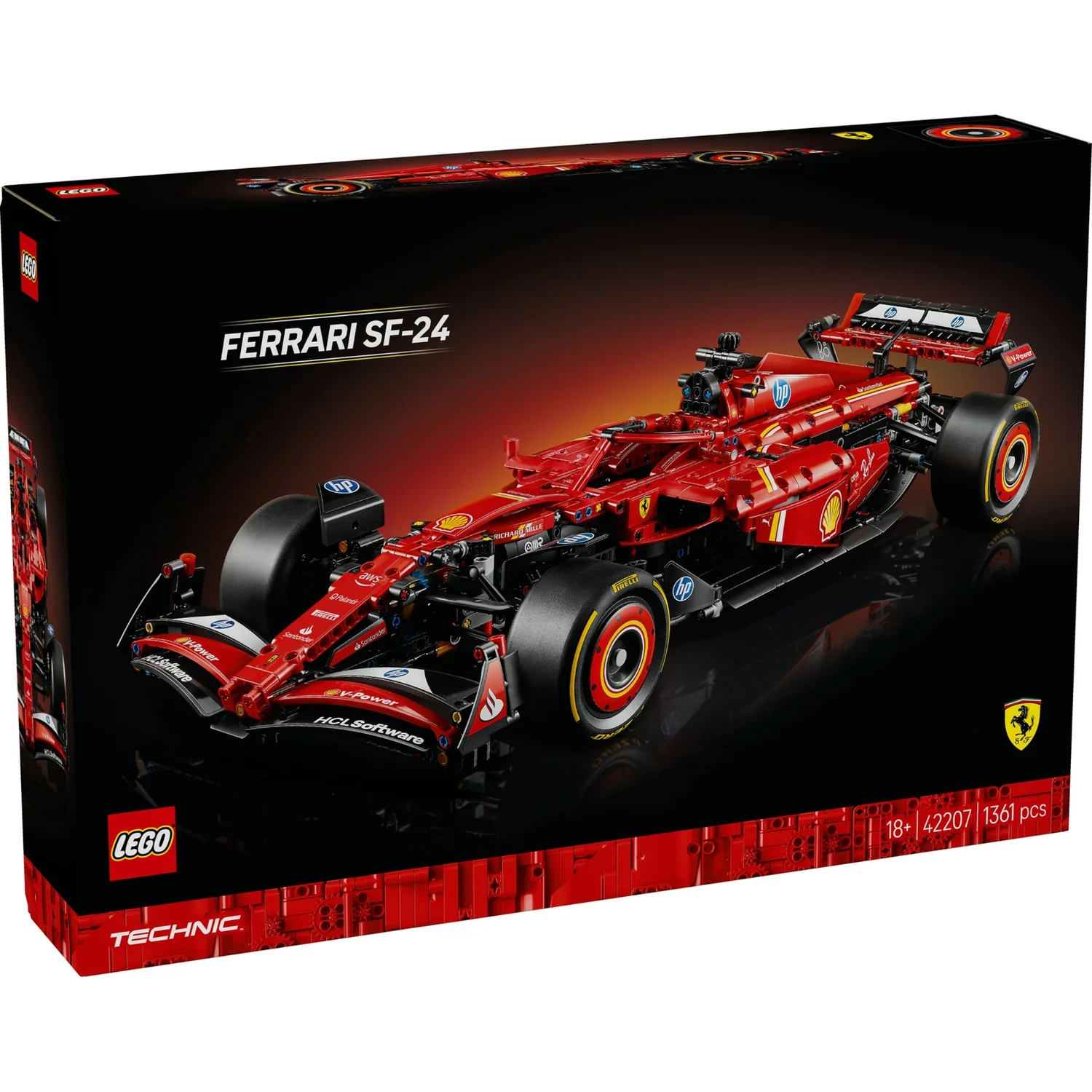 LEGO Technic Ferrari SF-24 F1 Car Model Kit for Adults 42207