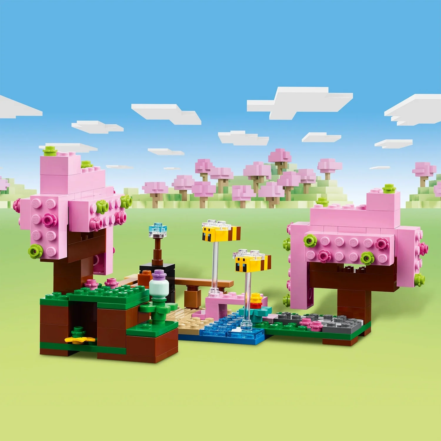 LEGO Minecraft The Cherry Blossom Garden Building Toy 21260