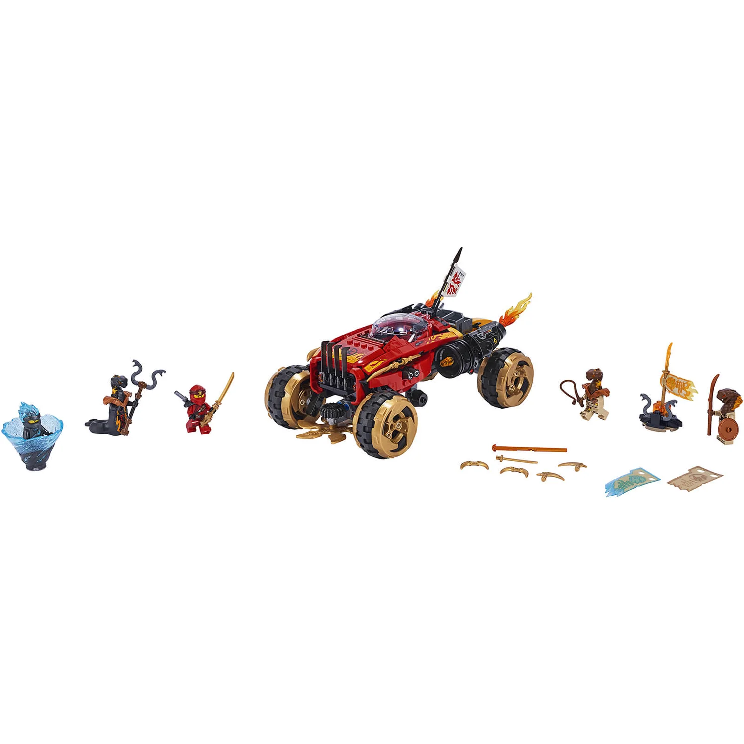 LEGO NINJAGO: Katana 4x4 Vehicle Toy with 5 Minifigures: (70675)