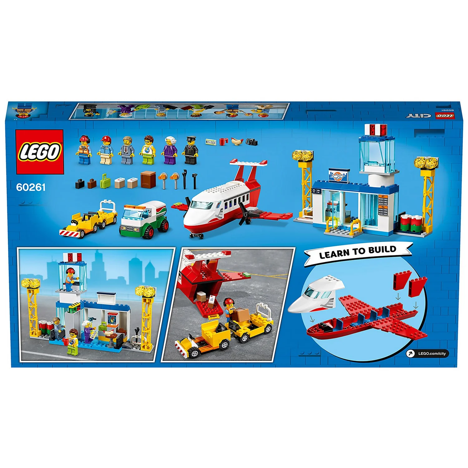 LEGO City: 4+ Central Airport Charter Plane Toy (60261)