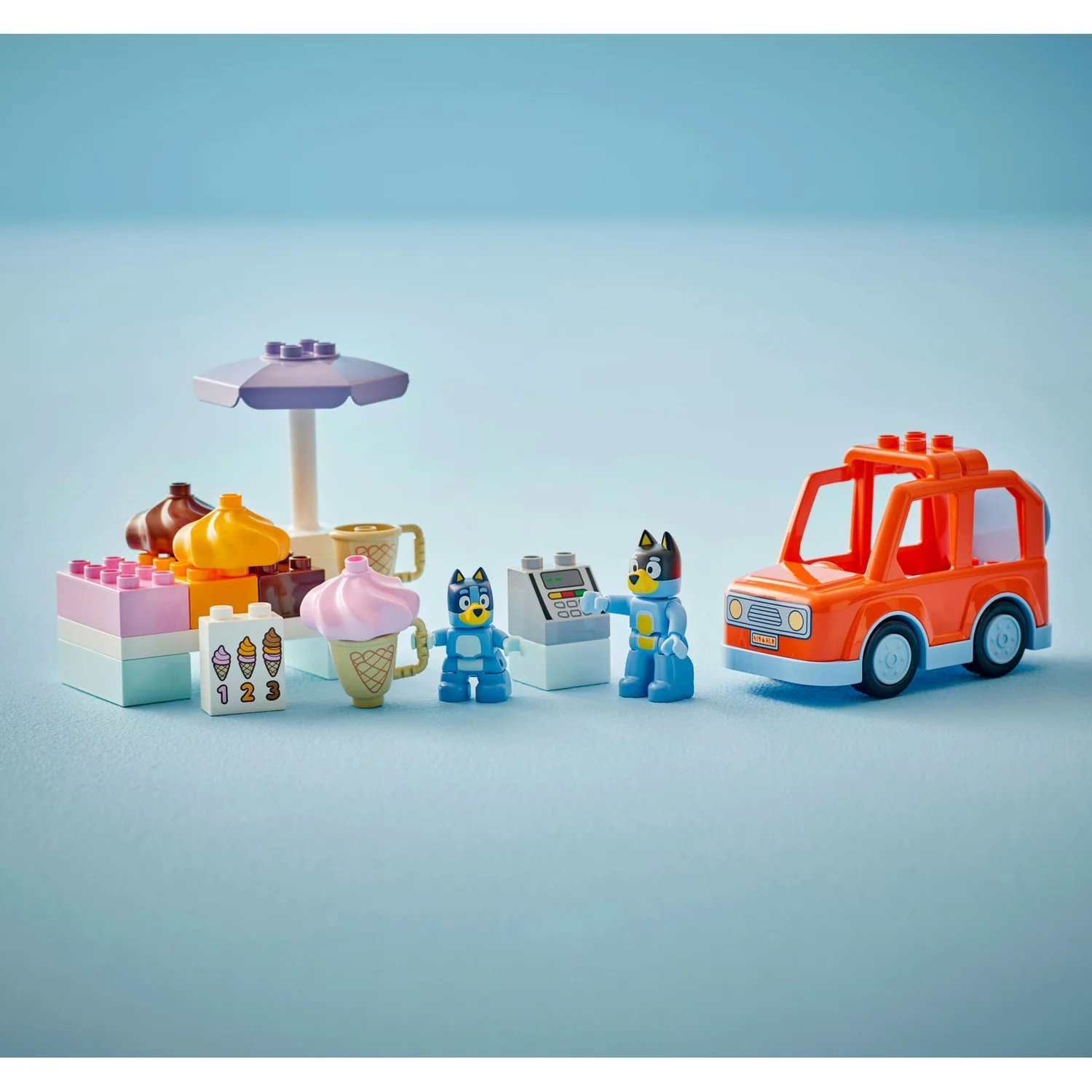 LEGO® DUPLO® Bluey Ice Cream Trip with Bluey Toddler Toy 10458