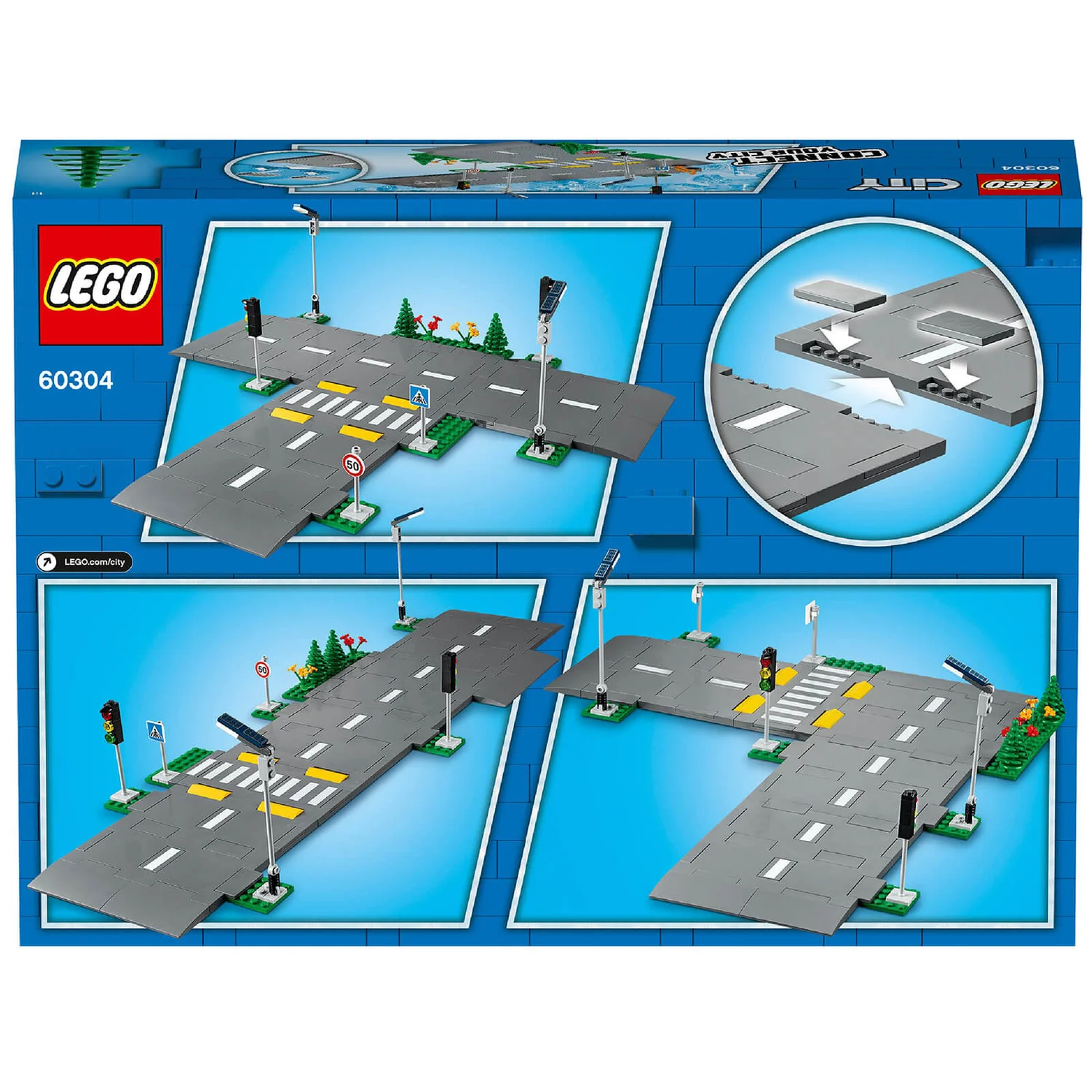 LEGO City: Road Plates Building Set with Traffic Lights (60304)