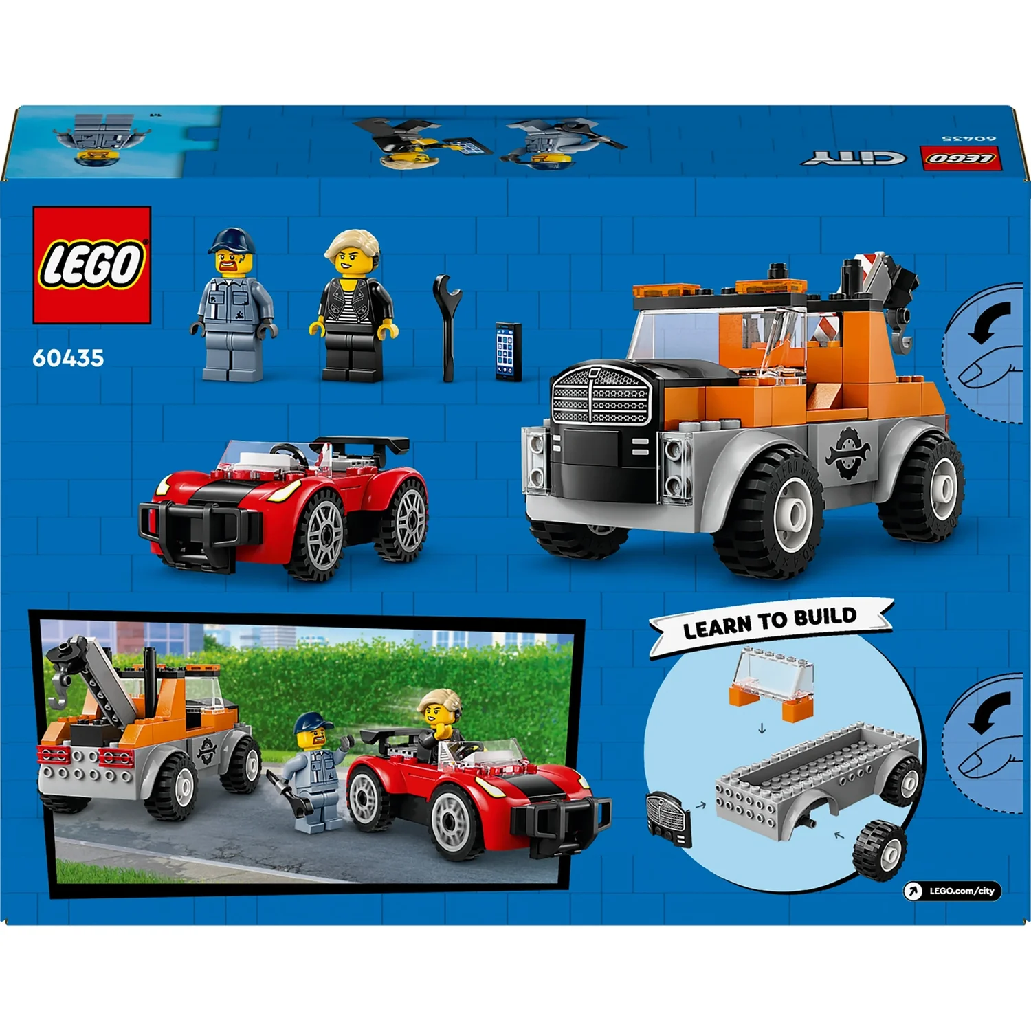 LEGO City Tow Truck and Sports Car Repair Toy Set 60435