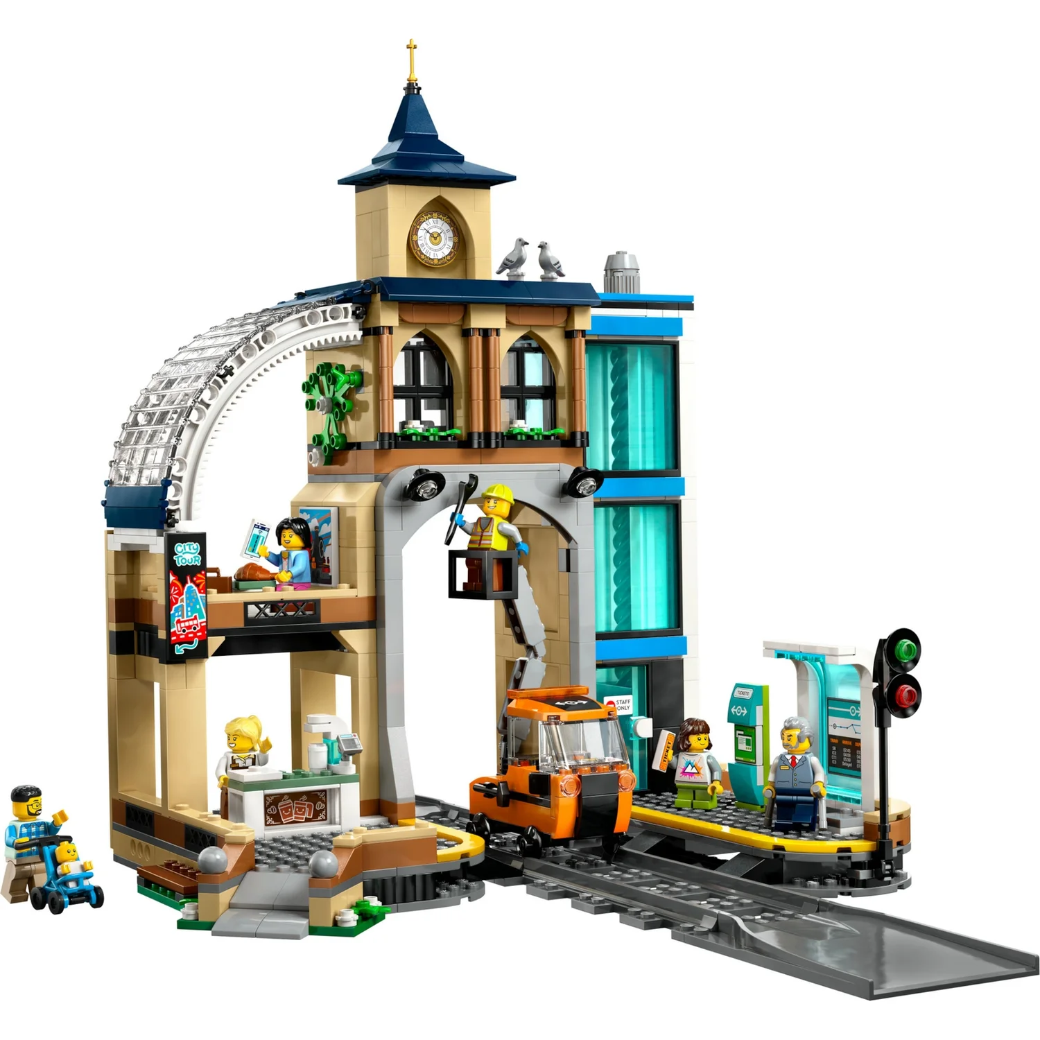 LEGO City Central Train Station Construction Toy Set 60469