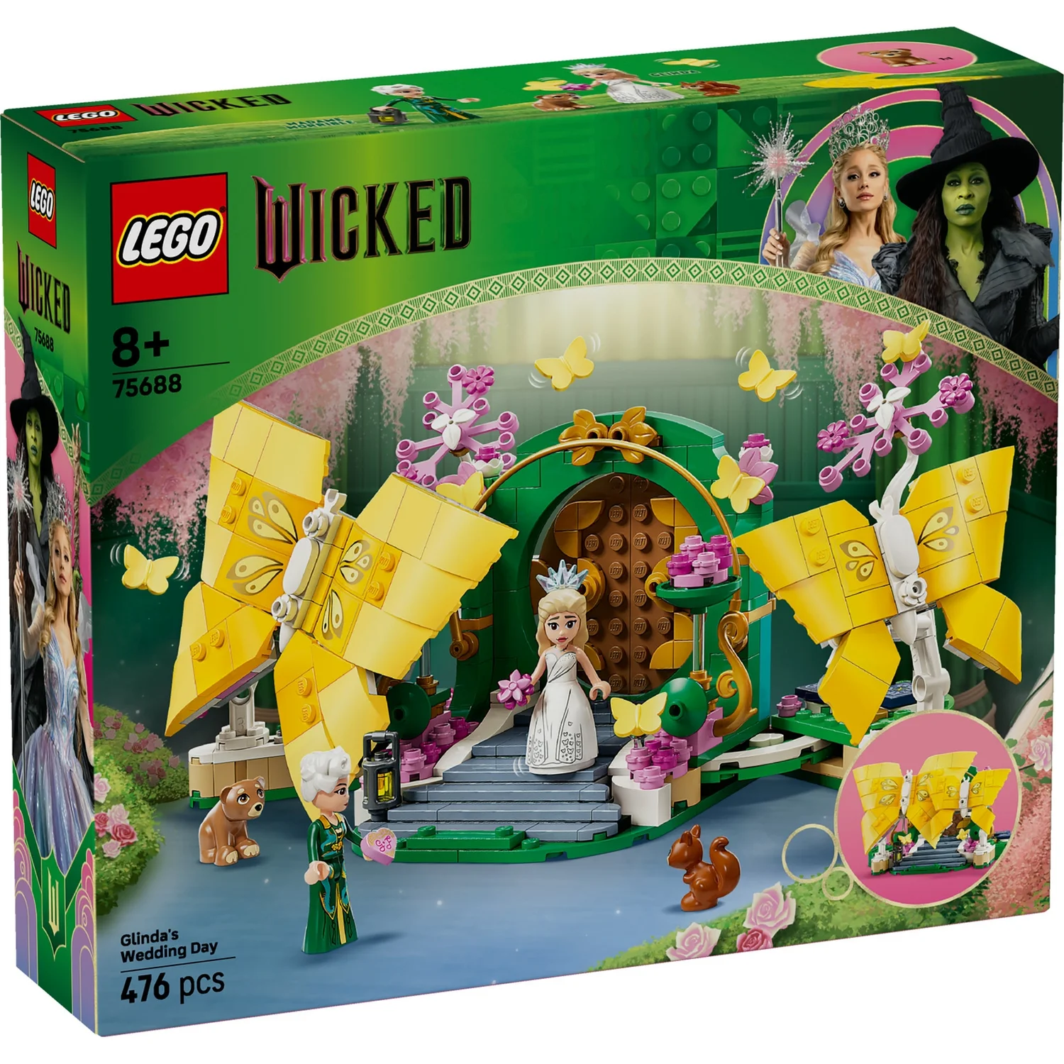 LEGO® Wicked Glinda’s Wedding Day Butterfly Toy for Kids’ Role Play 75688