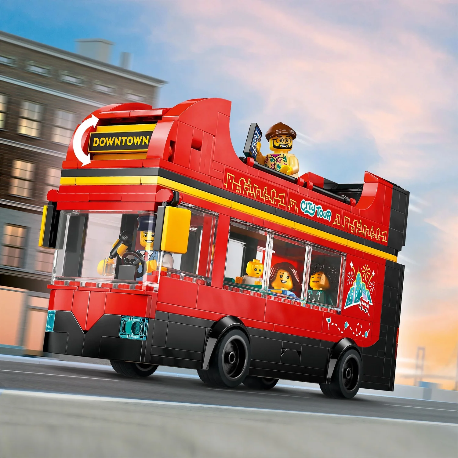 LEGO City Red Double-Decker Sightseeing Bus Toy Set 60407