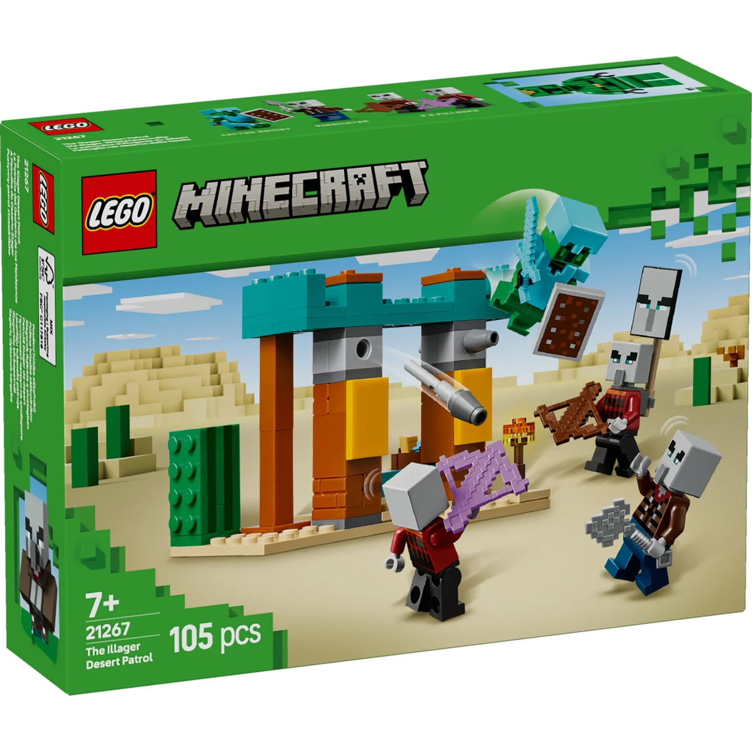 LEGO Minecraft The Illager Desert Patrol Building Toy 21267