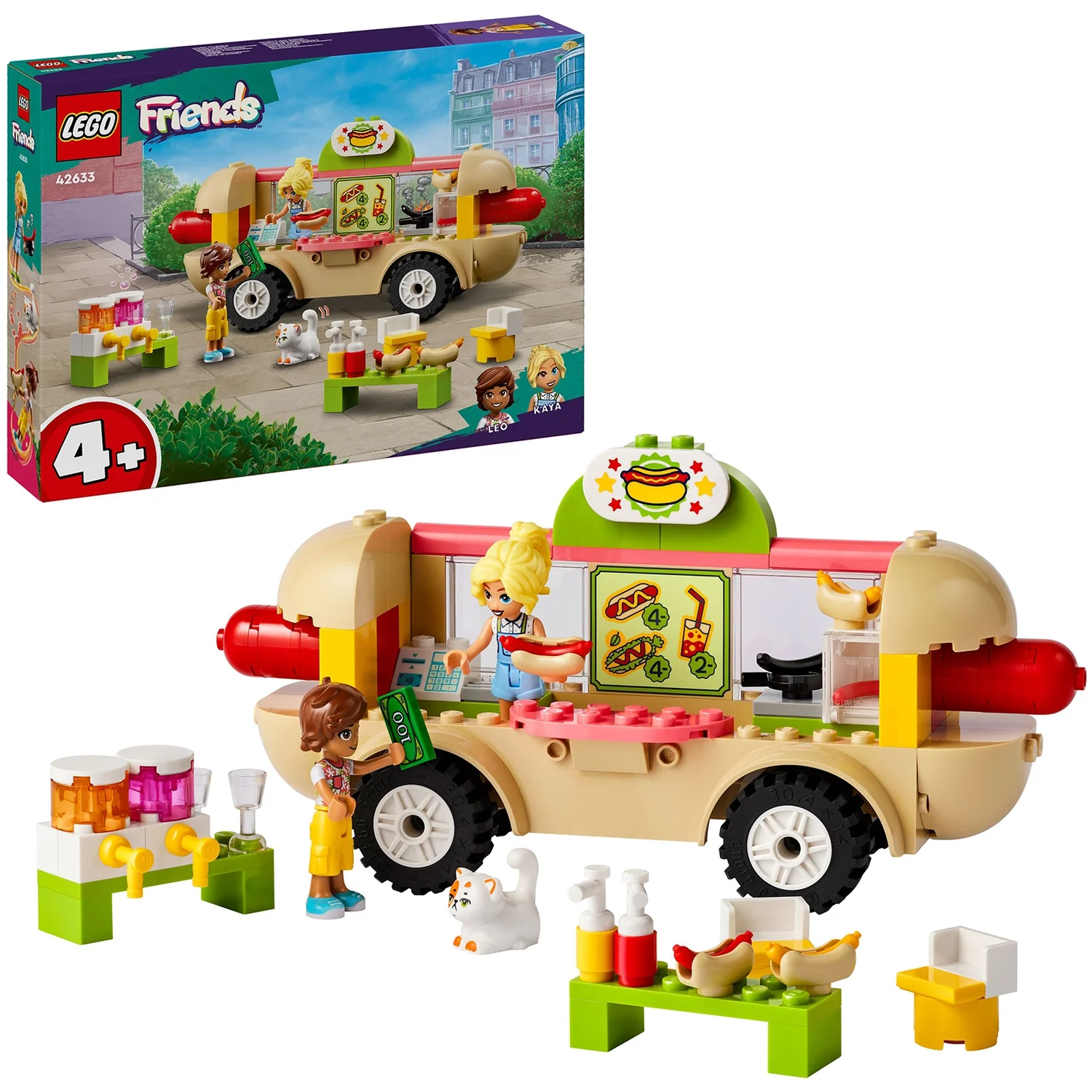 LEGO Friends Hot Dog Food Truck Toy 4+ Vehicle Set 42633