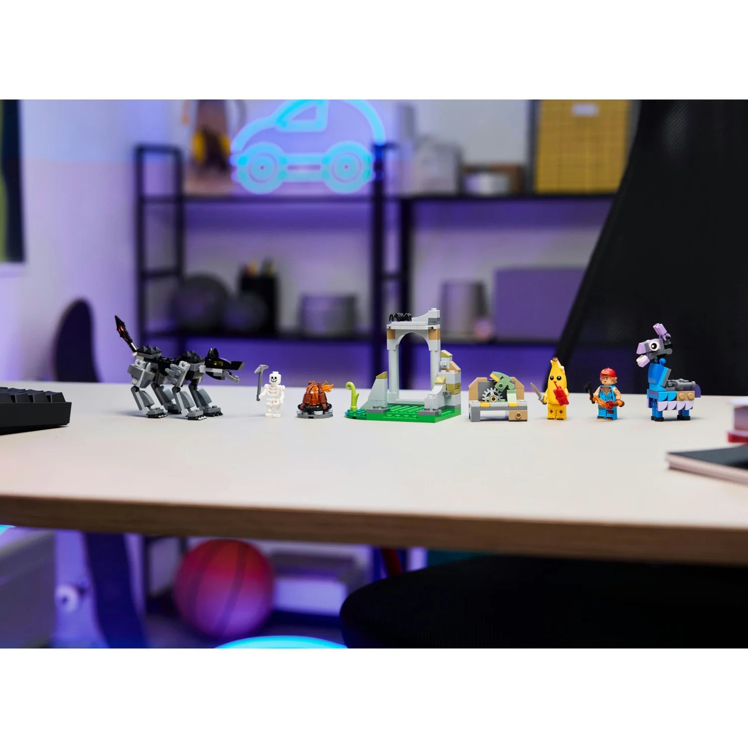 LEGO® Fortnite® Peely & Sparkplug’s Camp Video Game Building Set 77075