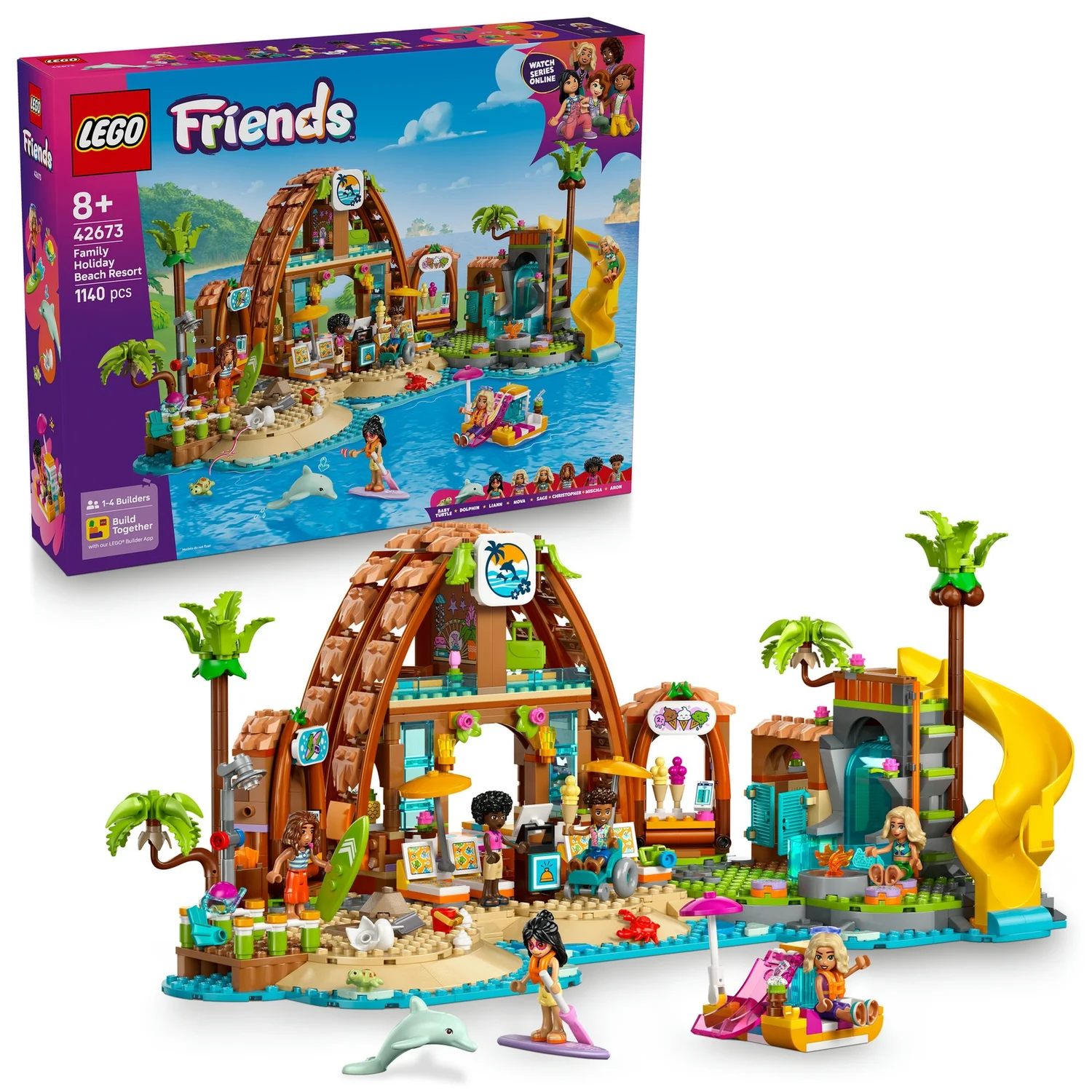 LEGO® Friends Family Holiday Beach Resort Building Set 42673
