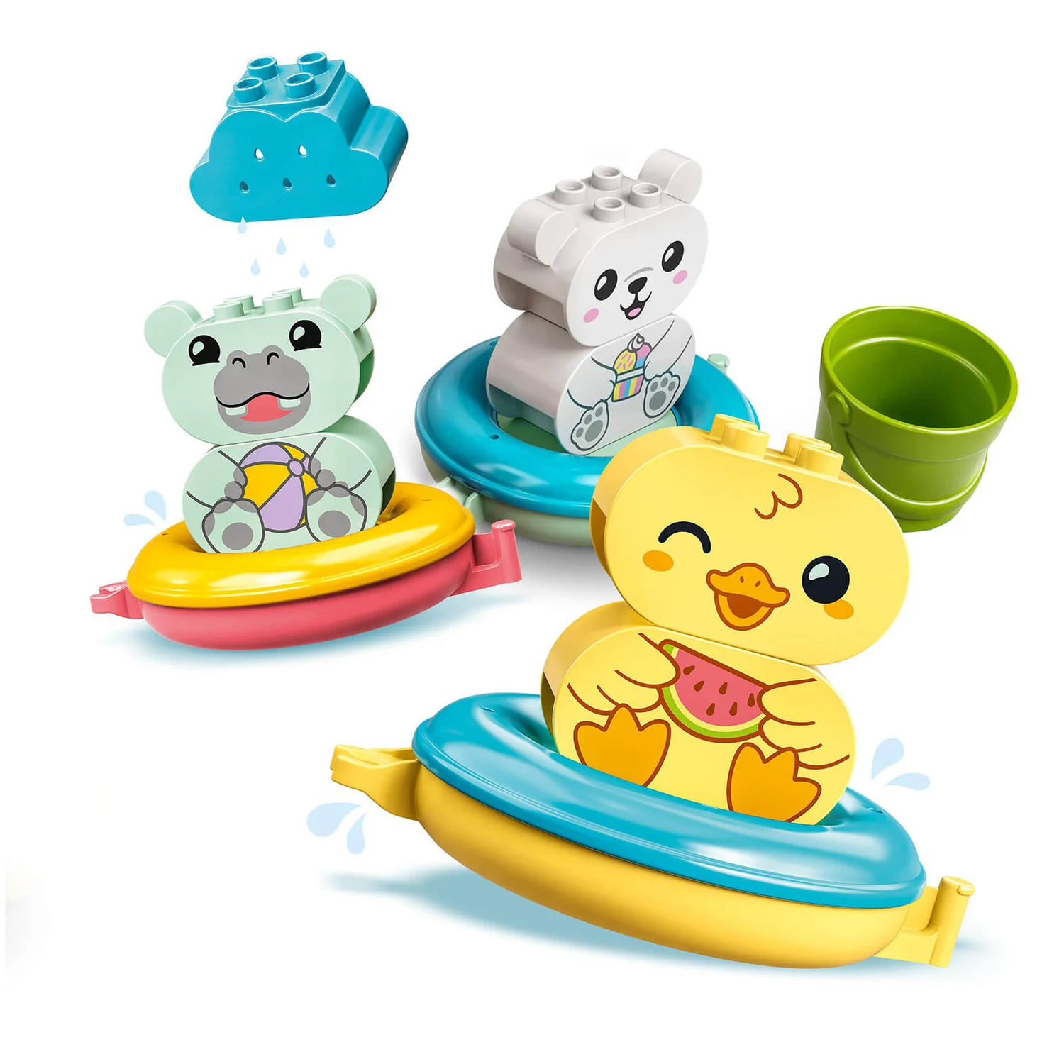 LEGO DUPLO Bath Time Fun: Floating Animal Train Baby Toy (10965)