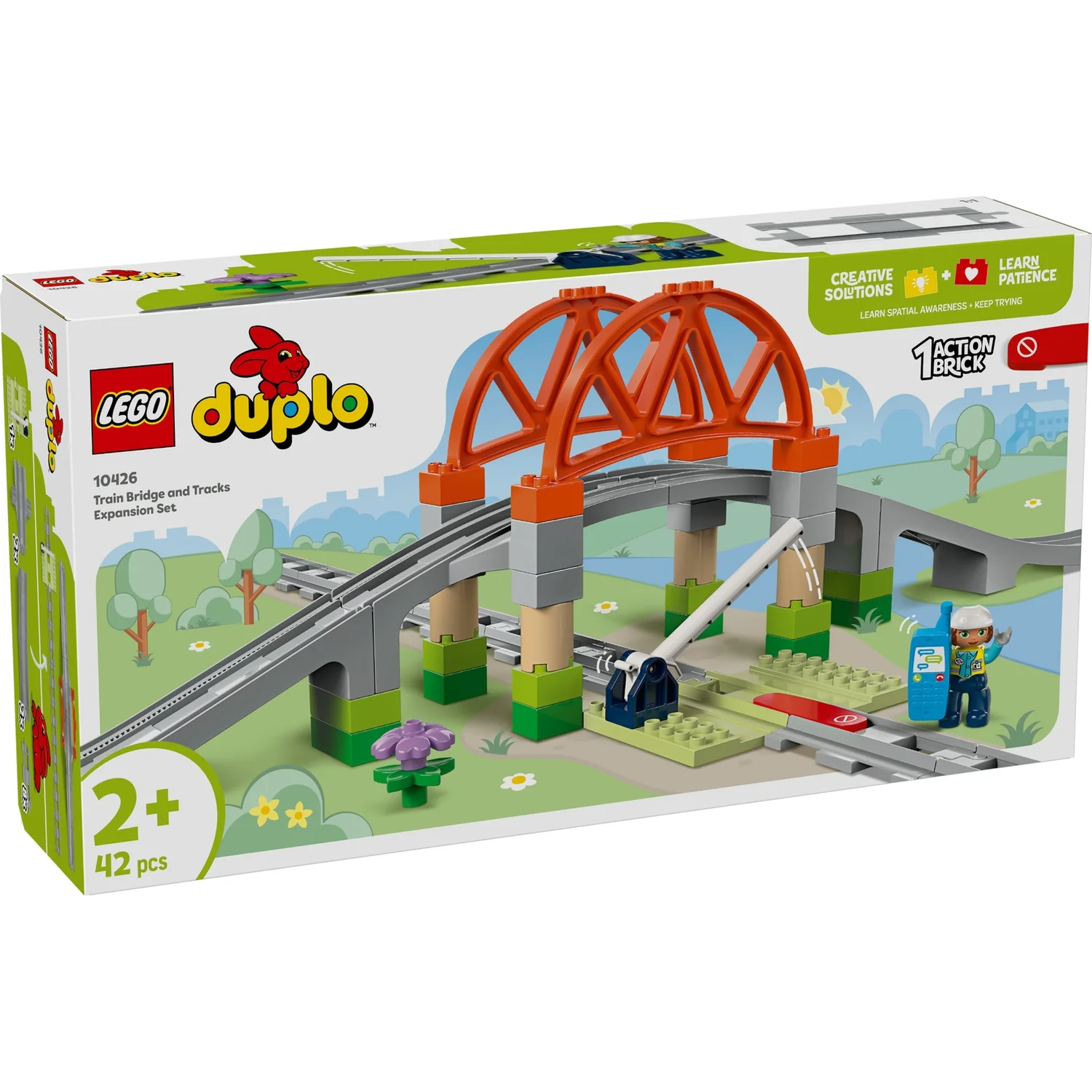 LEGO DUPLO Train Bridge and Tracks Expansion Set Toy 10426