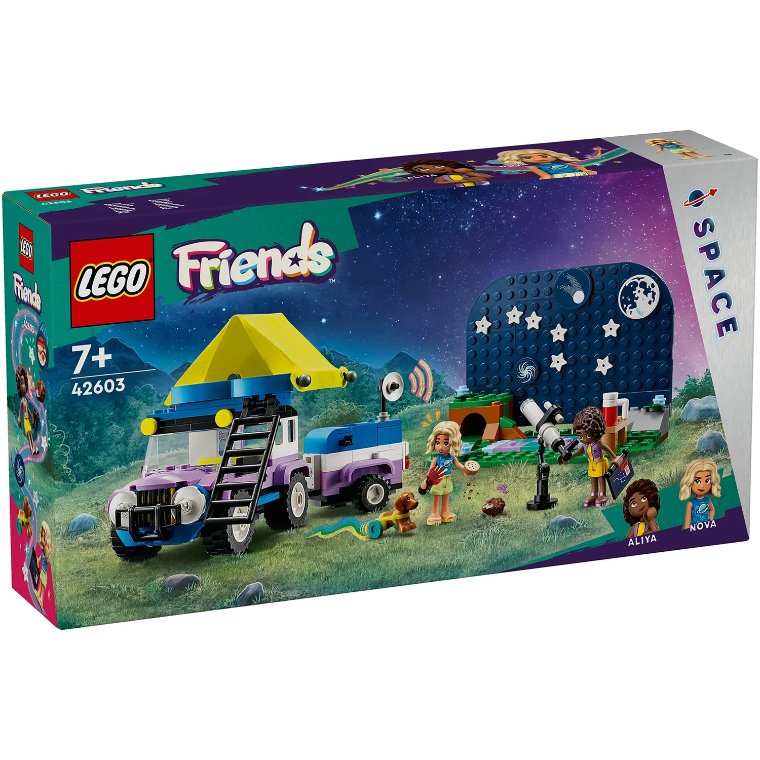 LEGO Friends Stargazing Camping Set with 4x4 Toy Car 42603