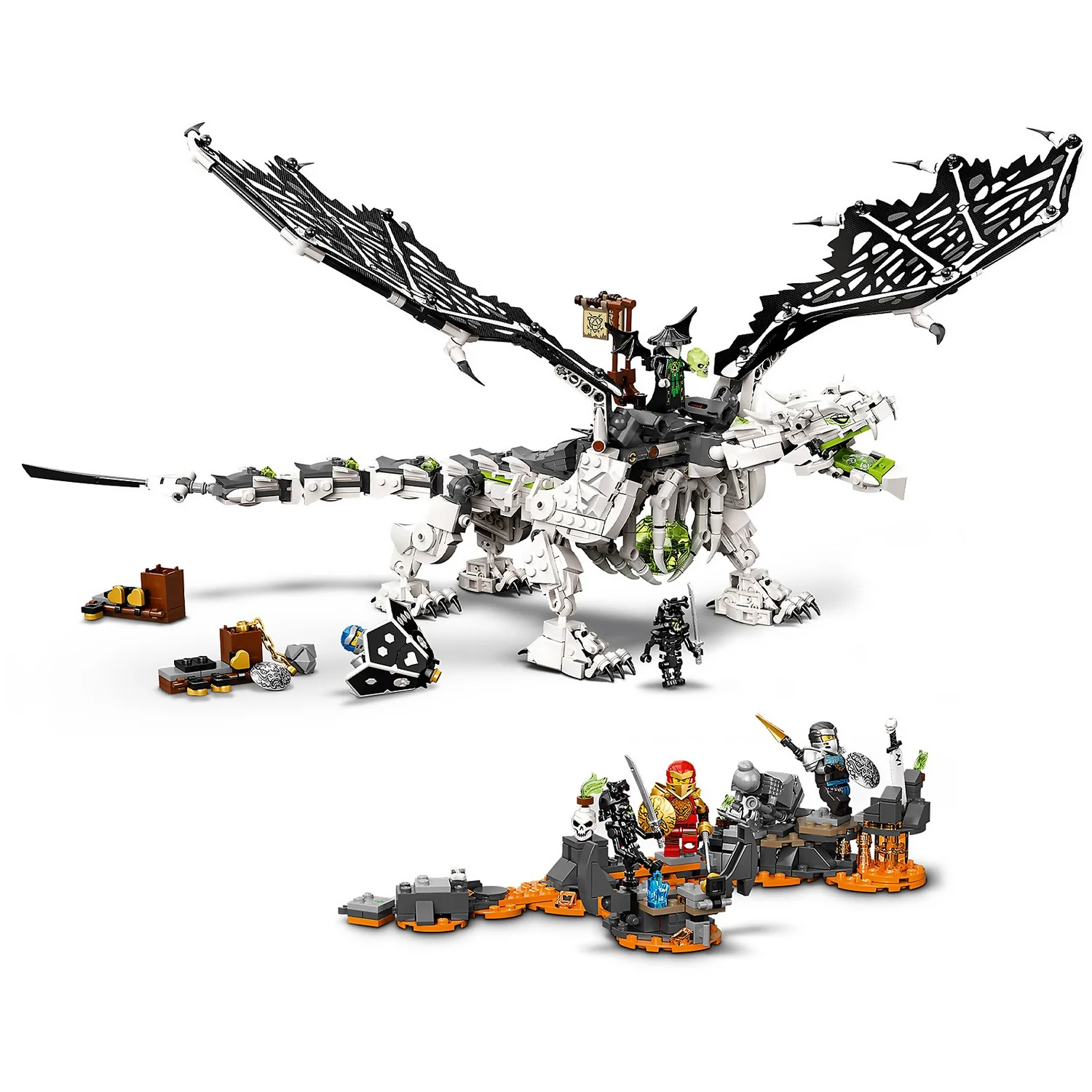 LEGO NINJAGO: Skull Sorcerer's Dragon Board Game Set (71721)