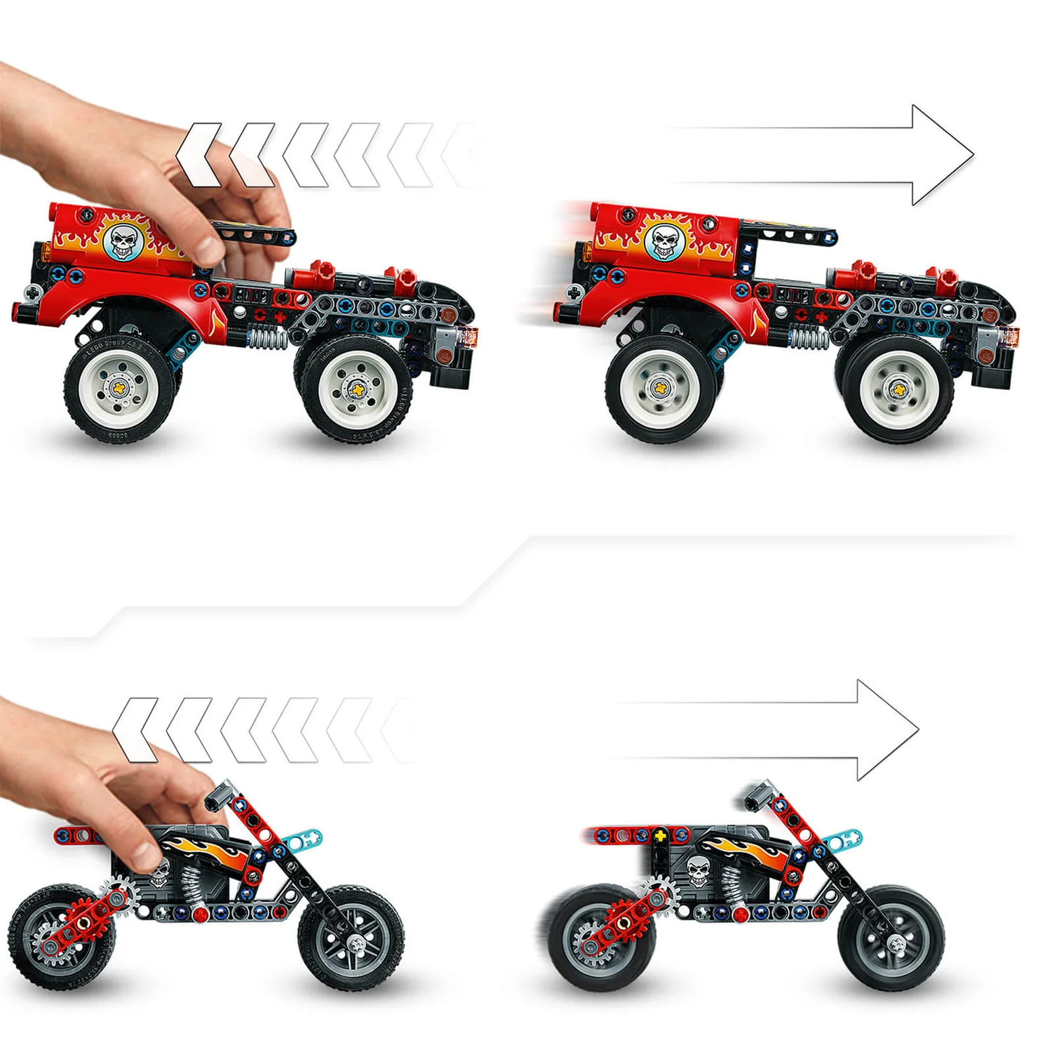 LEGO Technic: Stunt Show Truck & Bike Toys Set (42106)