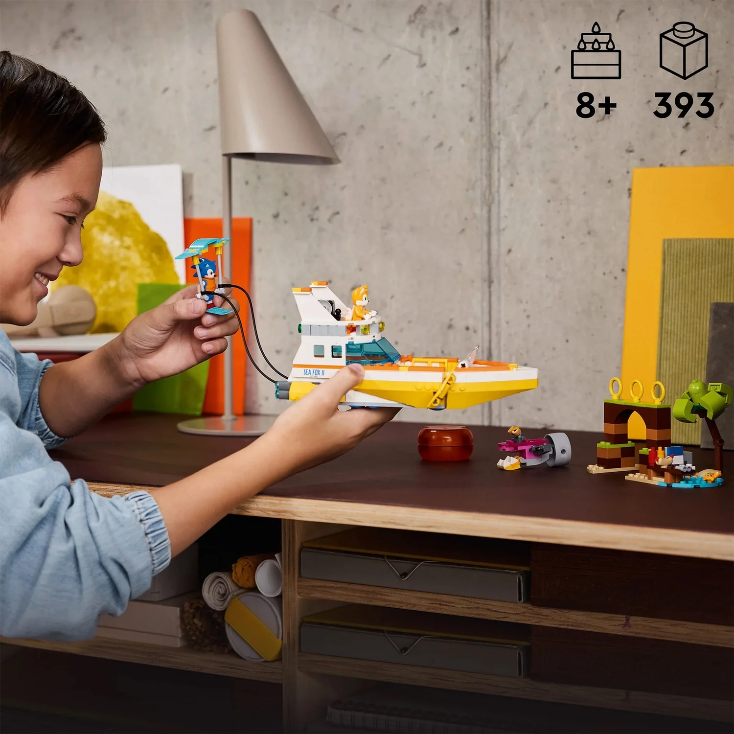 LEGO Sonic the Hedgehog Tails’ Adventure Boat Toy Set 76997