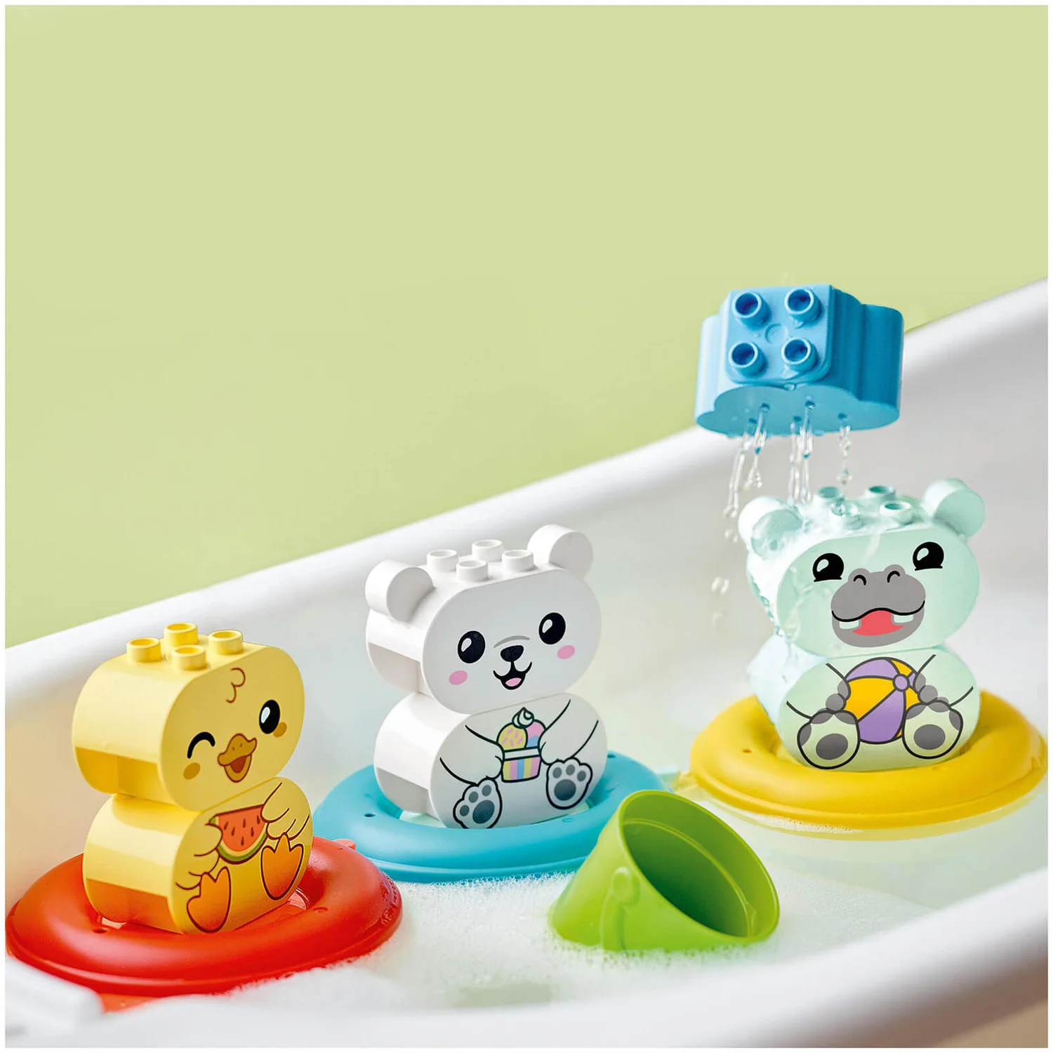 LEGO DUPLO Bath Time Fun: Floating Animal Train Baby Toy (10965)