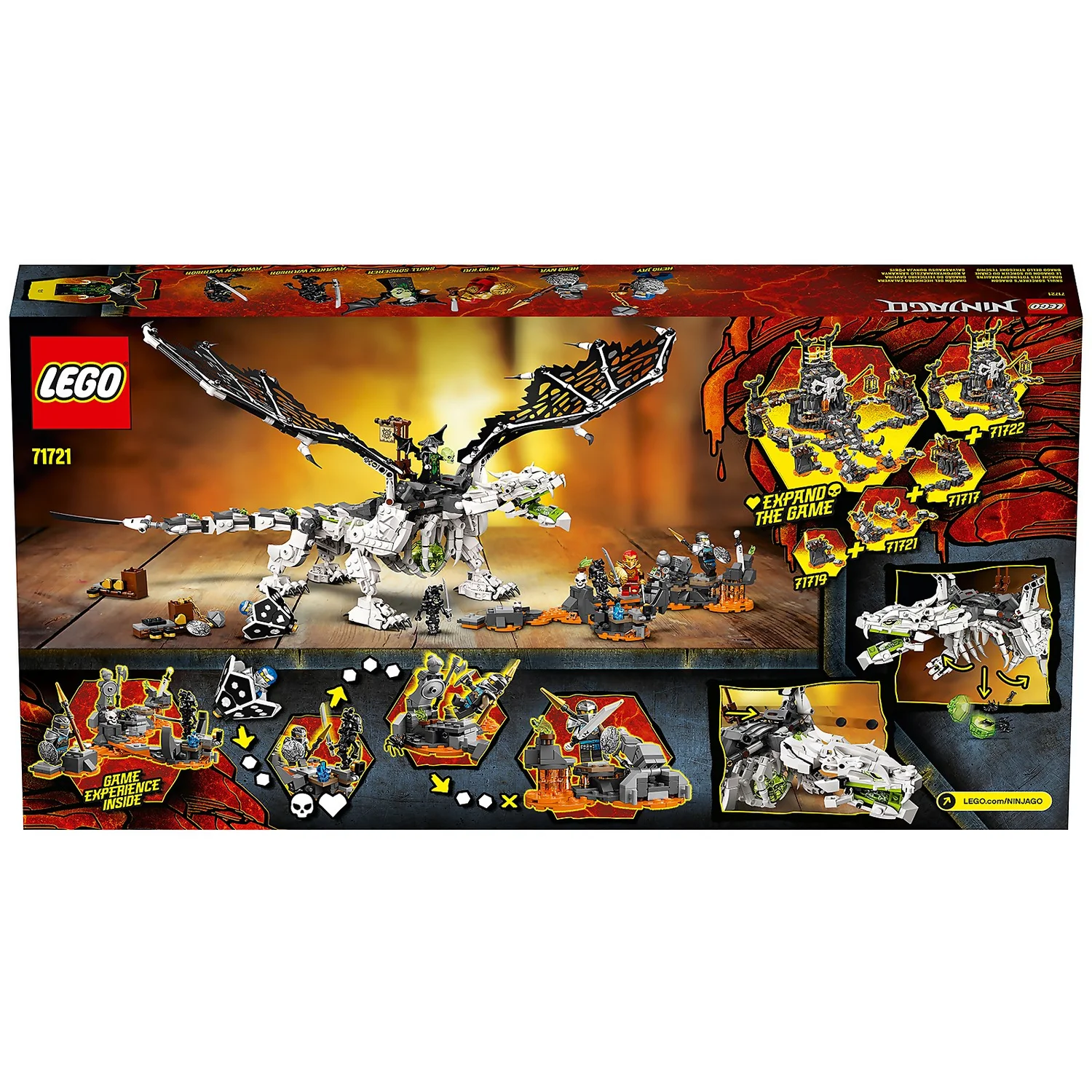 LEGO NINJAGO: Skull Sorcerer's Dragon Board Game Set (71721)