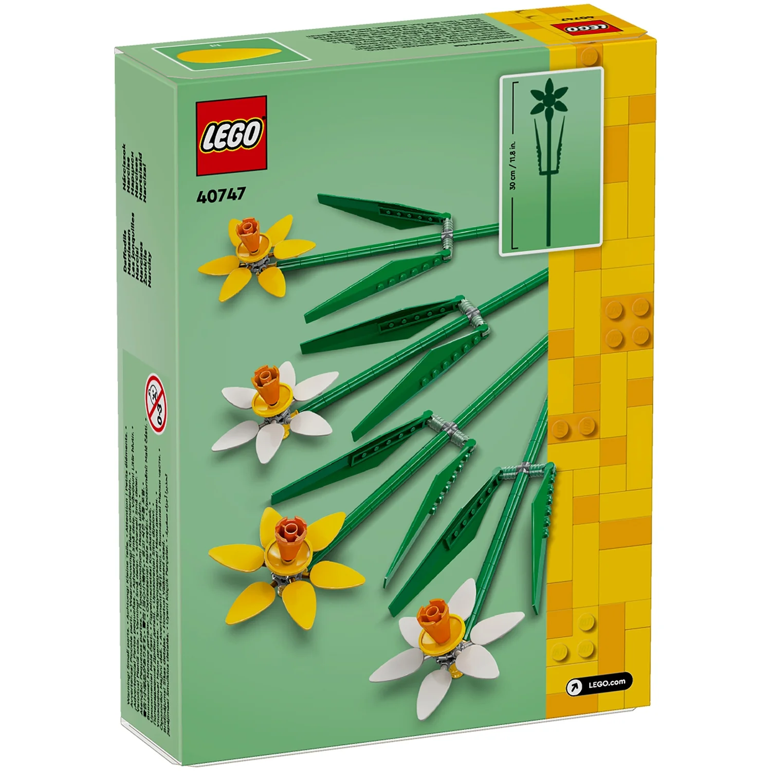 LEGO Botanicals Daffodils Artificial Faux Flowers Set 40747