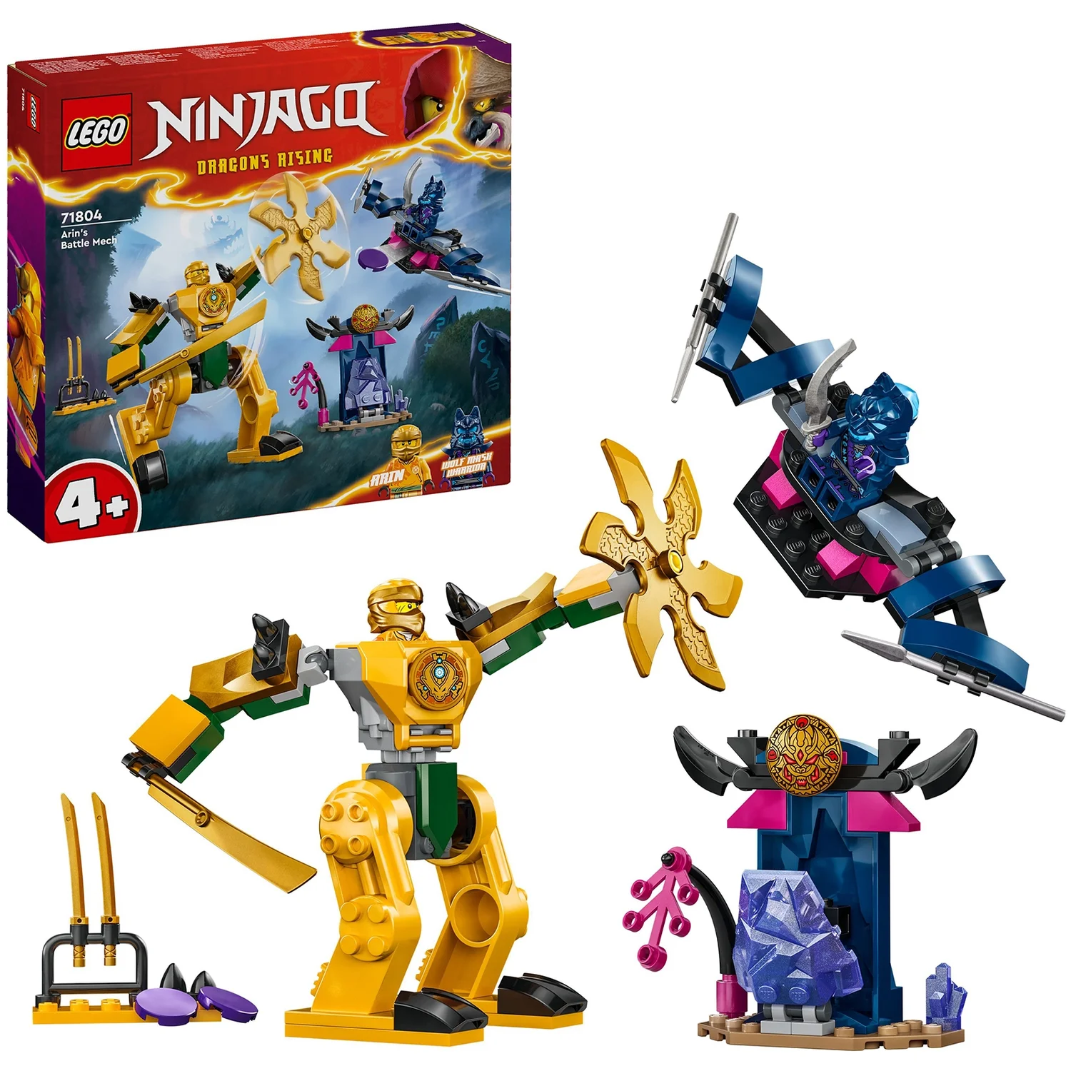 LEGO NINJAGO Arin’s Battle Mech Action Figure Toy Set 71804