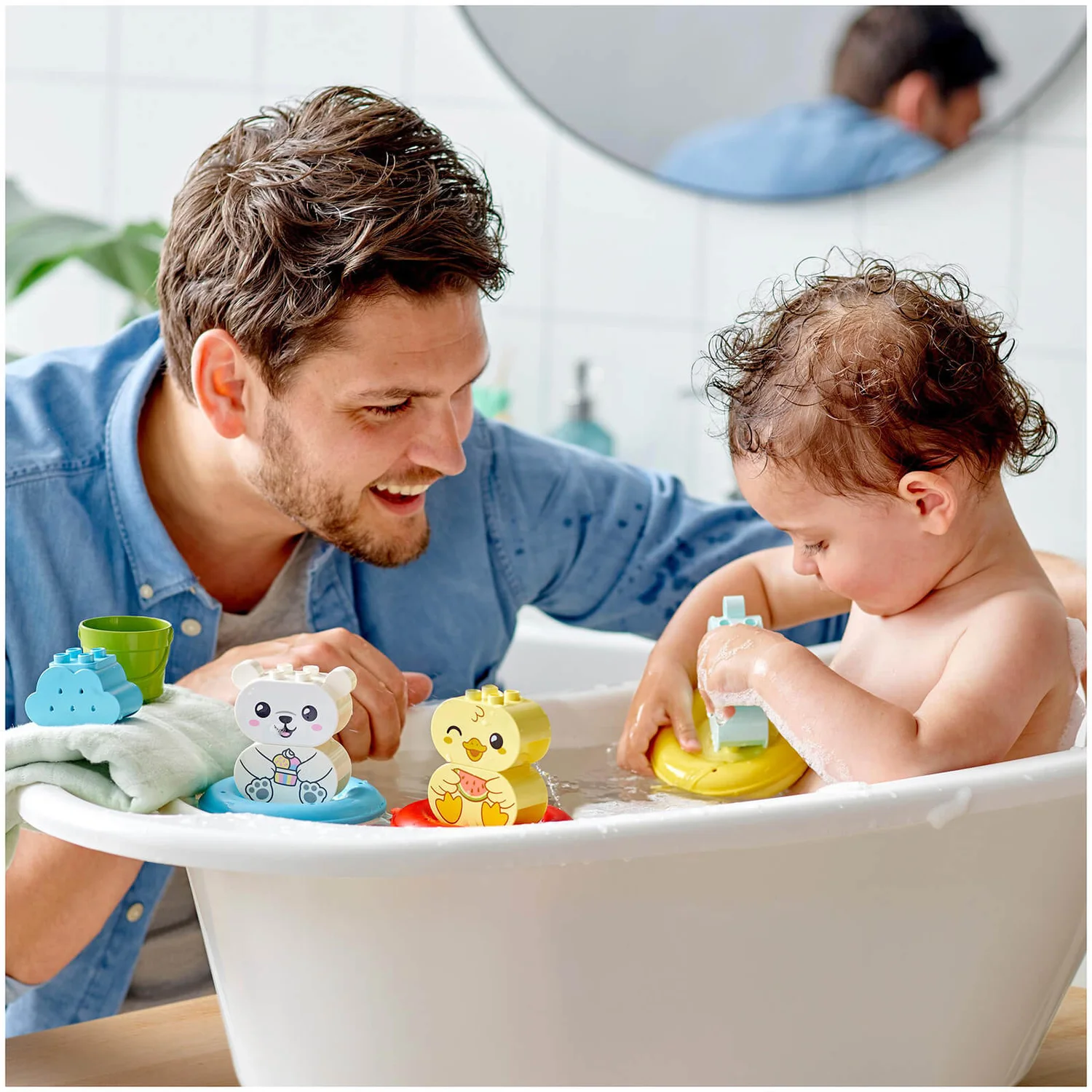 LEGO DUPLO Bath Time Fun: Floating Animal Train Baby Toy (10965)