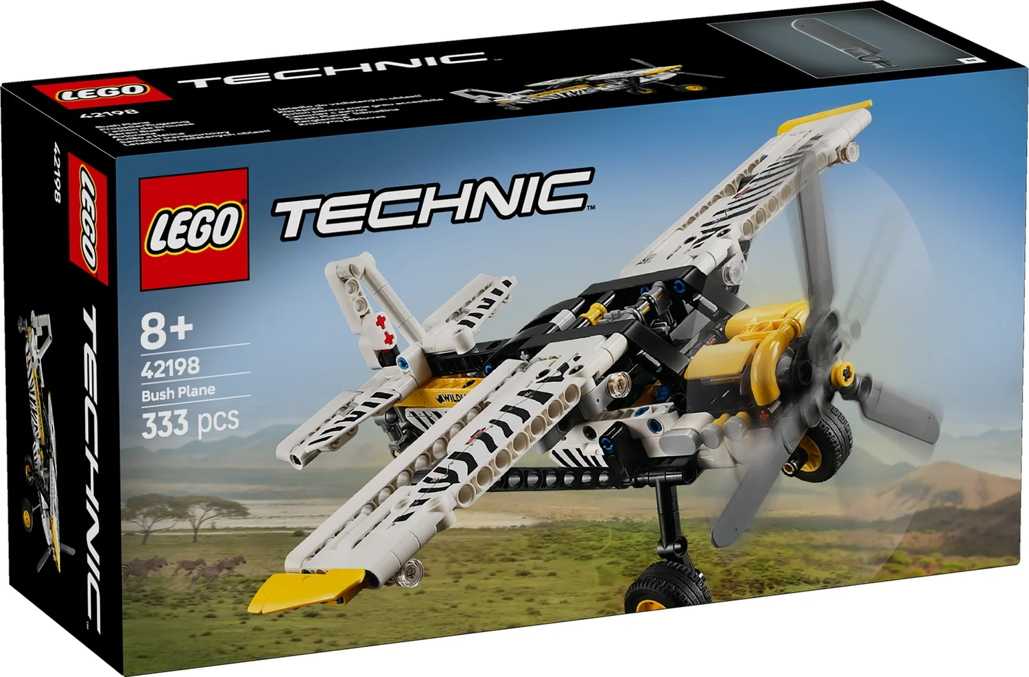 LEGO Technic Bush Plane Building Toy Set for Kids 42198