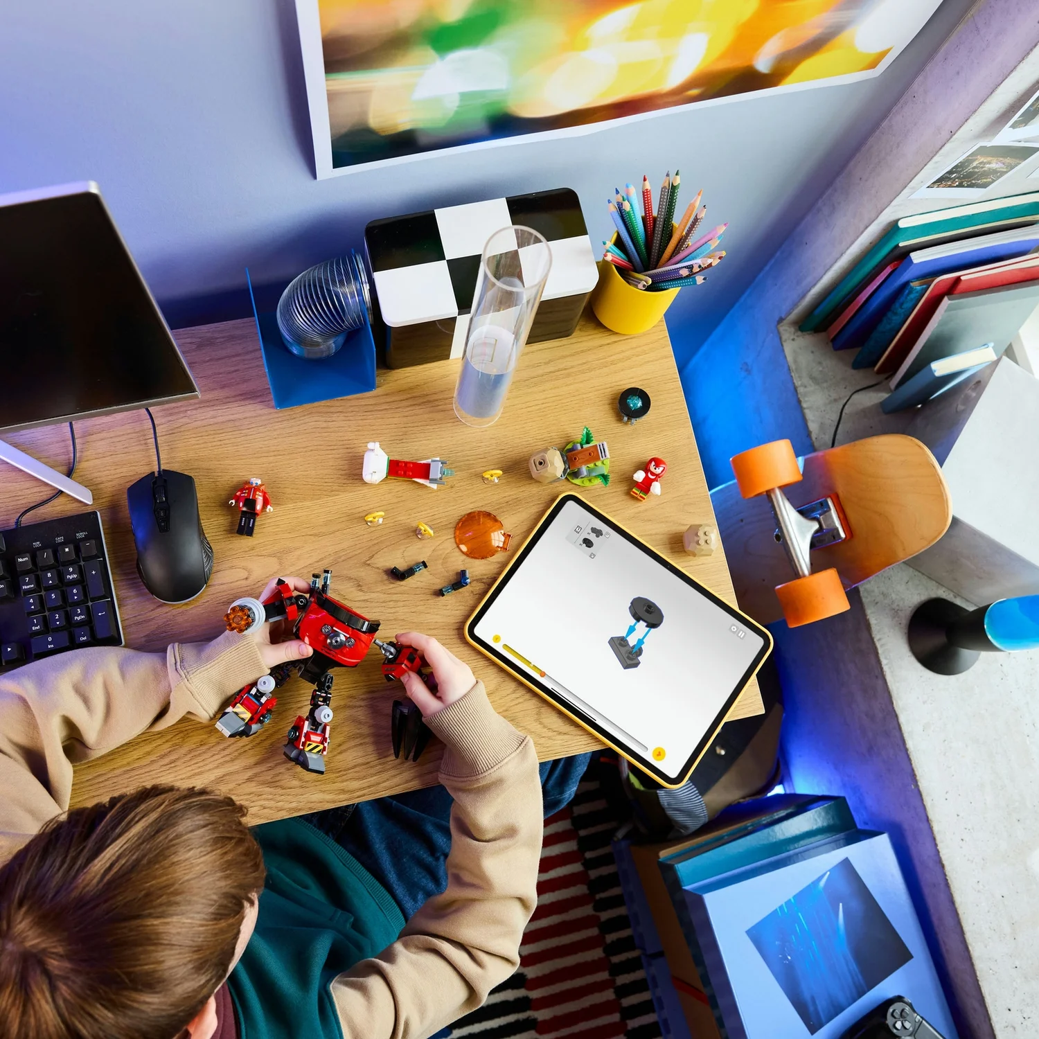 LEGO® Sonic the Hedgehog™ Knuckles vs. Dr. Eggman Egg Crusher Mech Toy Set 77005