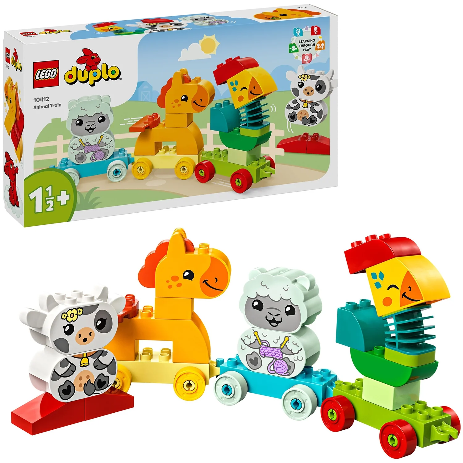LEGO DUPLO My First Animal Train Toddler Learning Toys 10412