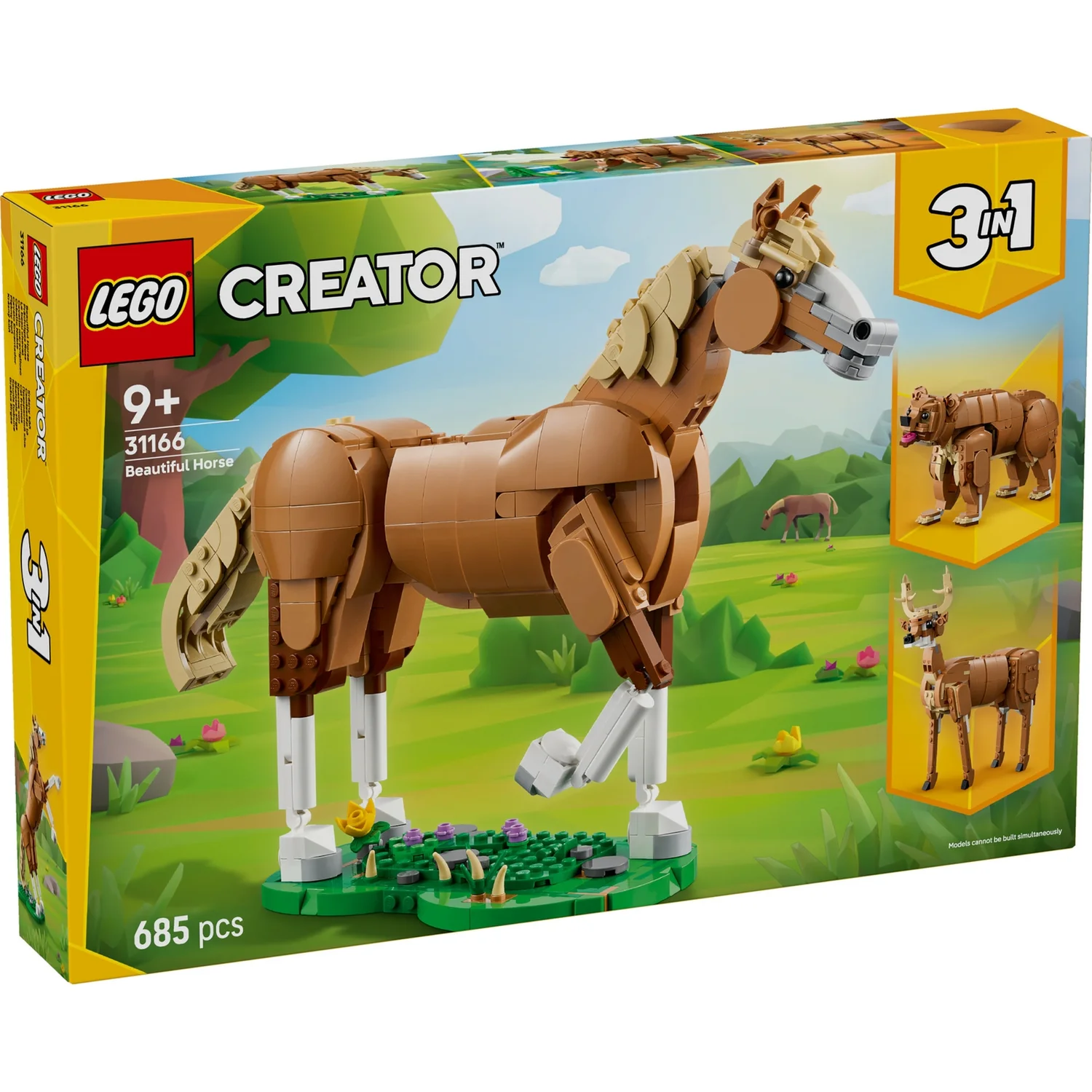 LEGO® Creator 3in1 Beautiful Horse Toy Animal Building Set 31166