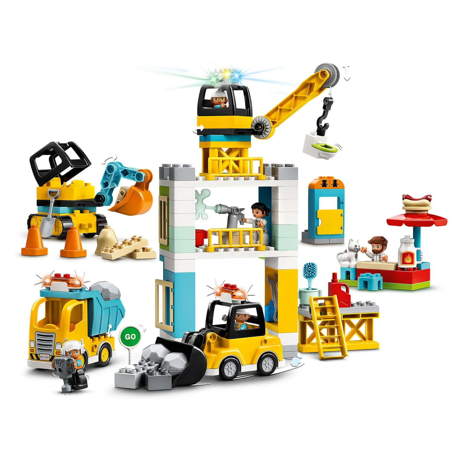 LEGO DUPLO Tower Crane & Construction Vehicle Toys (10933)