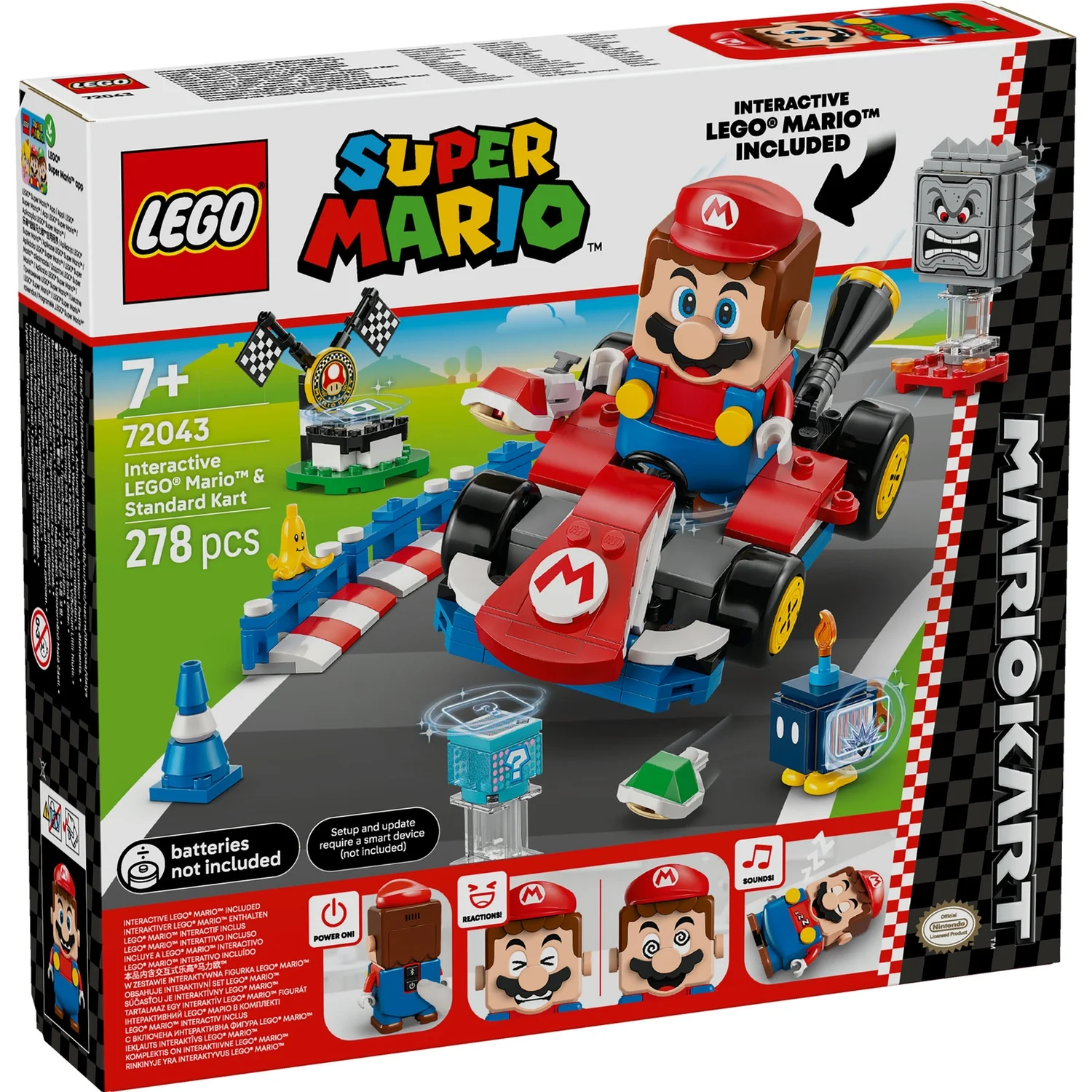 LEGO® Super Mario™: Mario Kart™ – Interactive LEGO® Mario™ & Standard Kart 72043