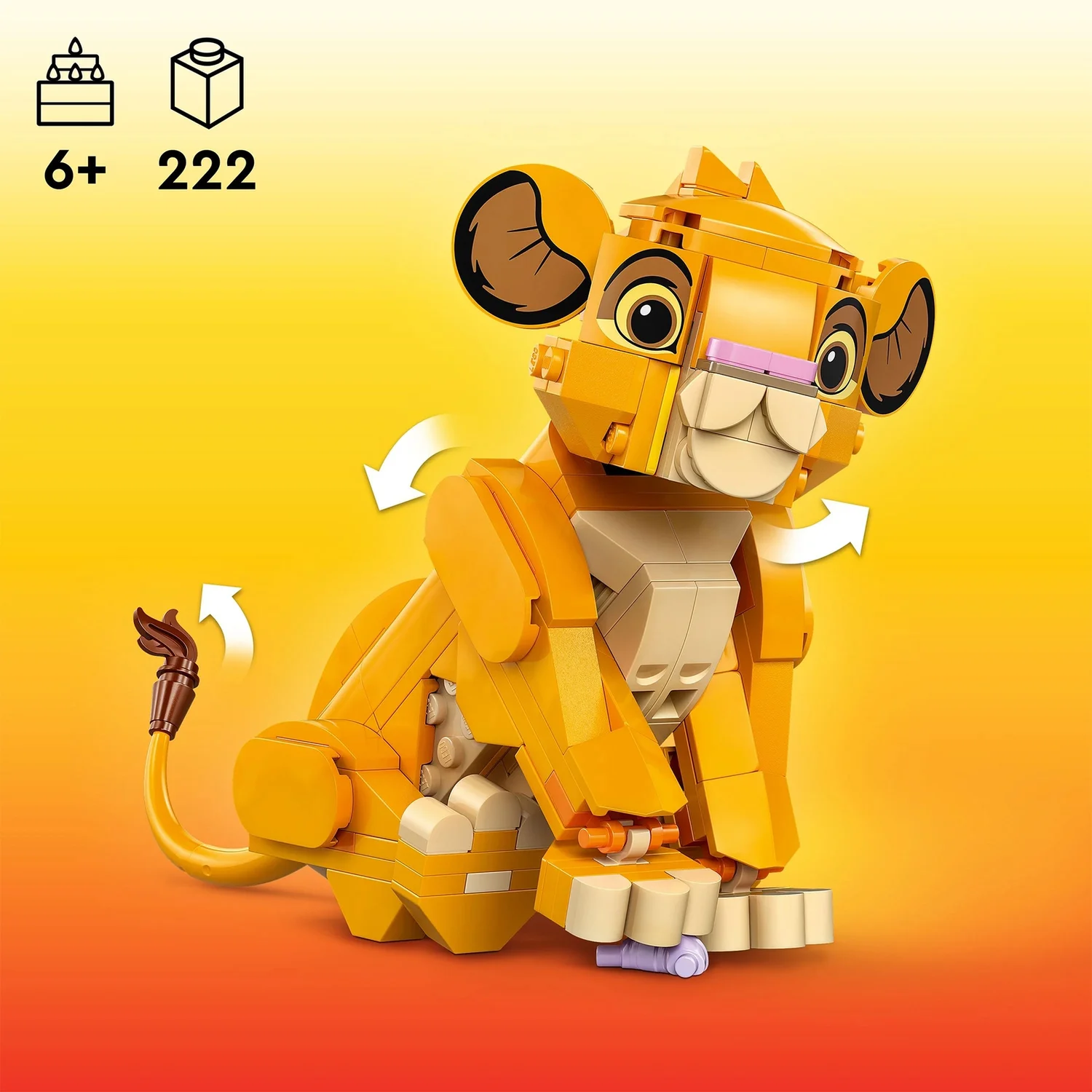 LEGO | Disney Simba the Lion King Cub Building Toy 43243