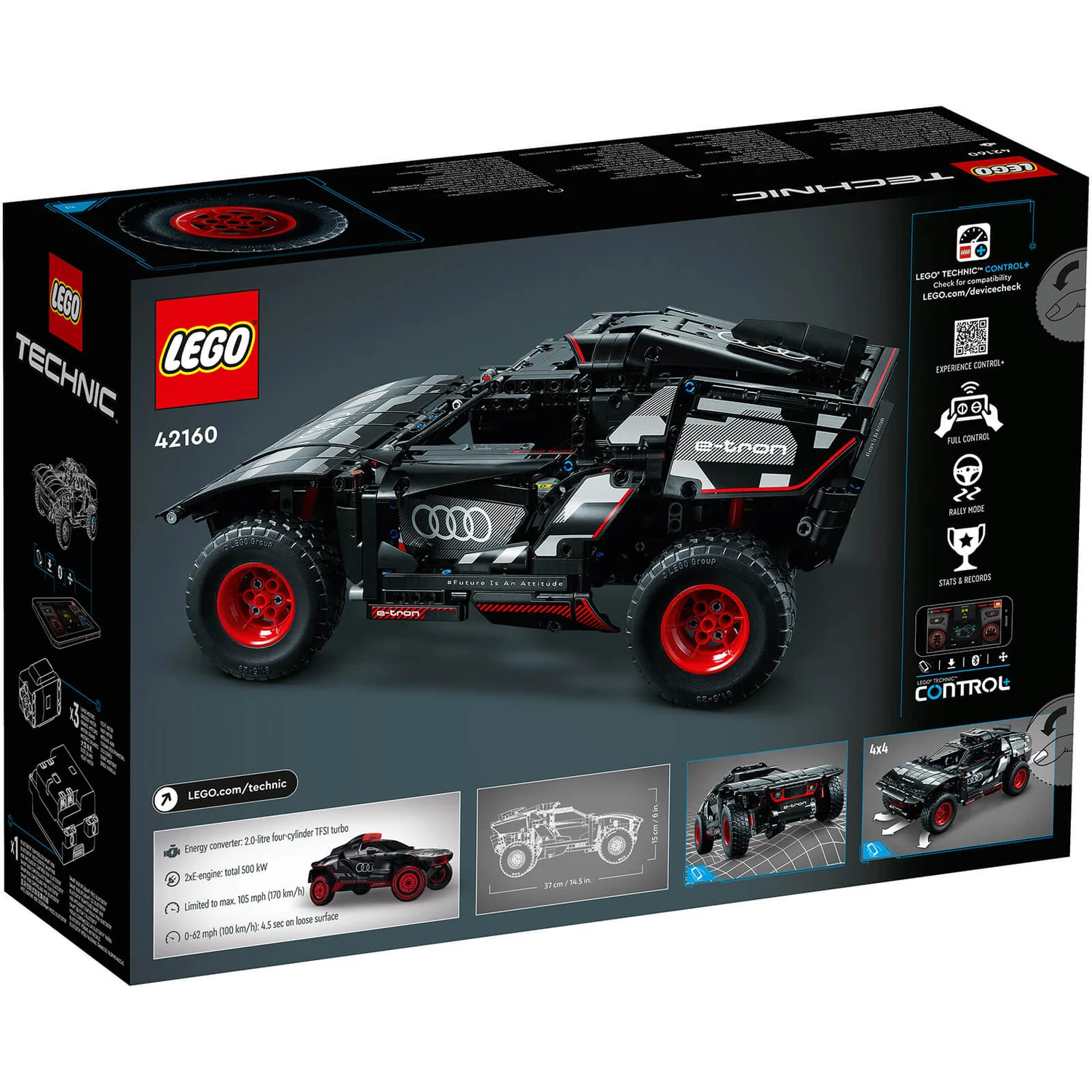 LEGO Technic Audi RS Q e-tron RC Car Toy 42160