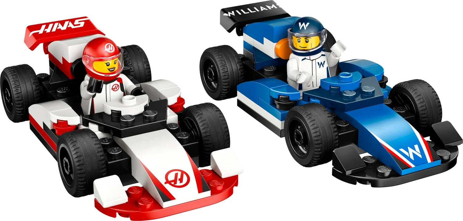 LEGO City F1 Williams Racing & Haas F1 Race Cars Set 60464