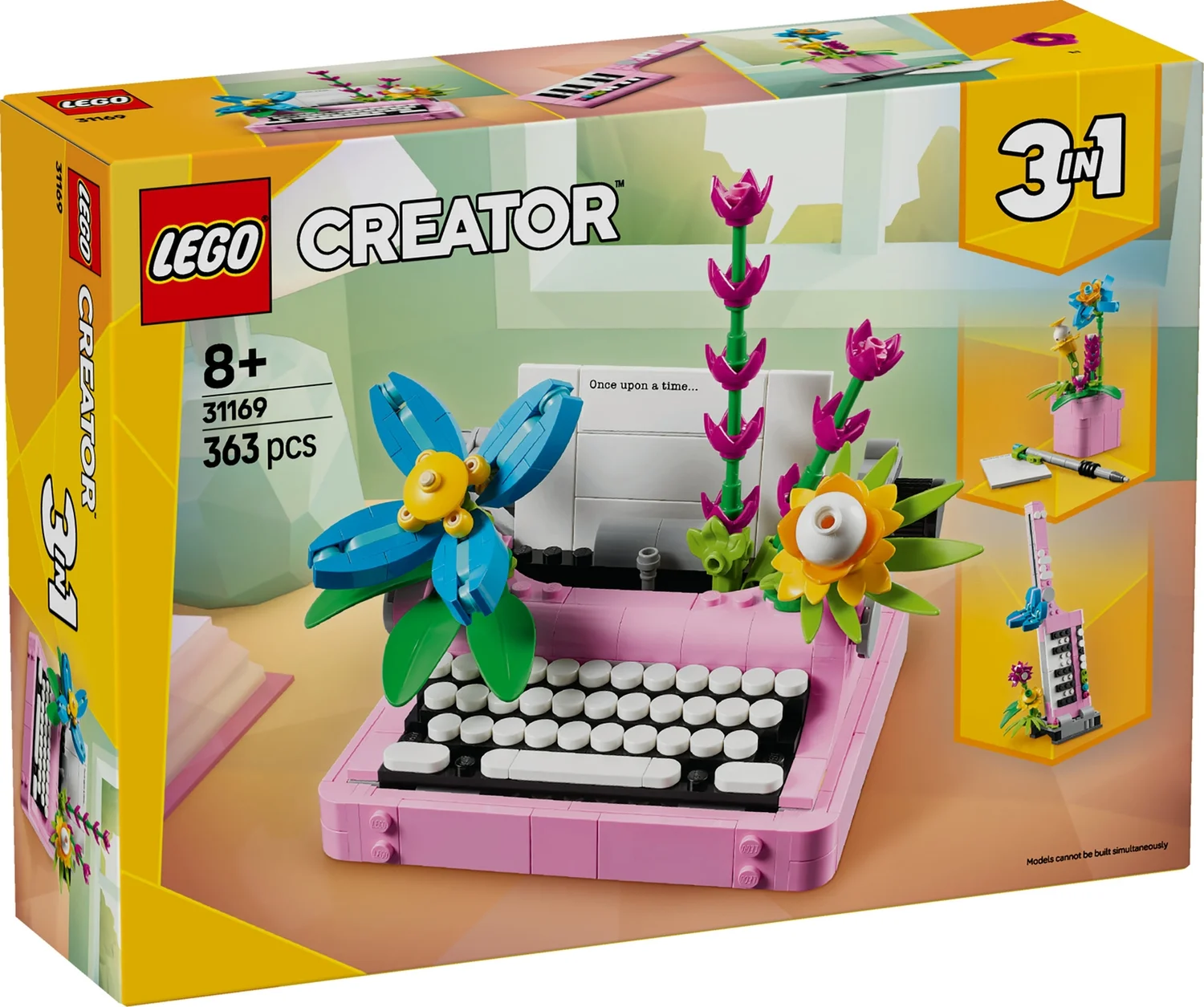 LEGO Creator 3in1 Typewriter with Flowers Toy for Kids 31169