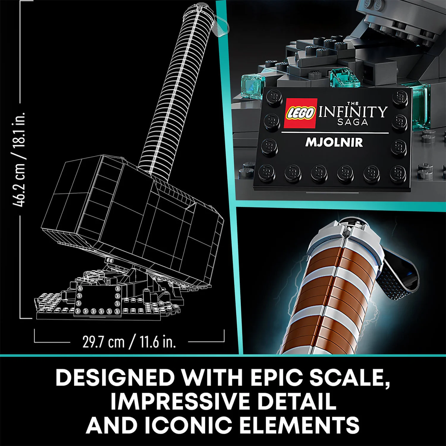 LEGO Marvel Avengers Thor’s Hammer Infinity Saga Set (76209)