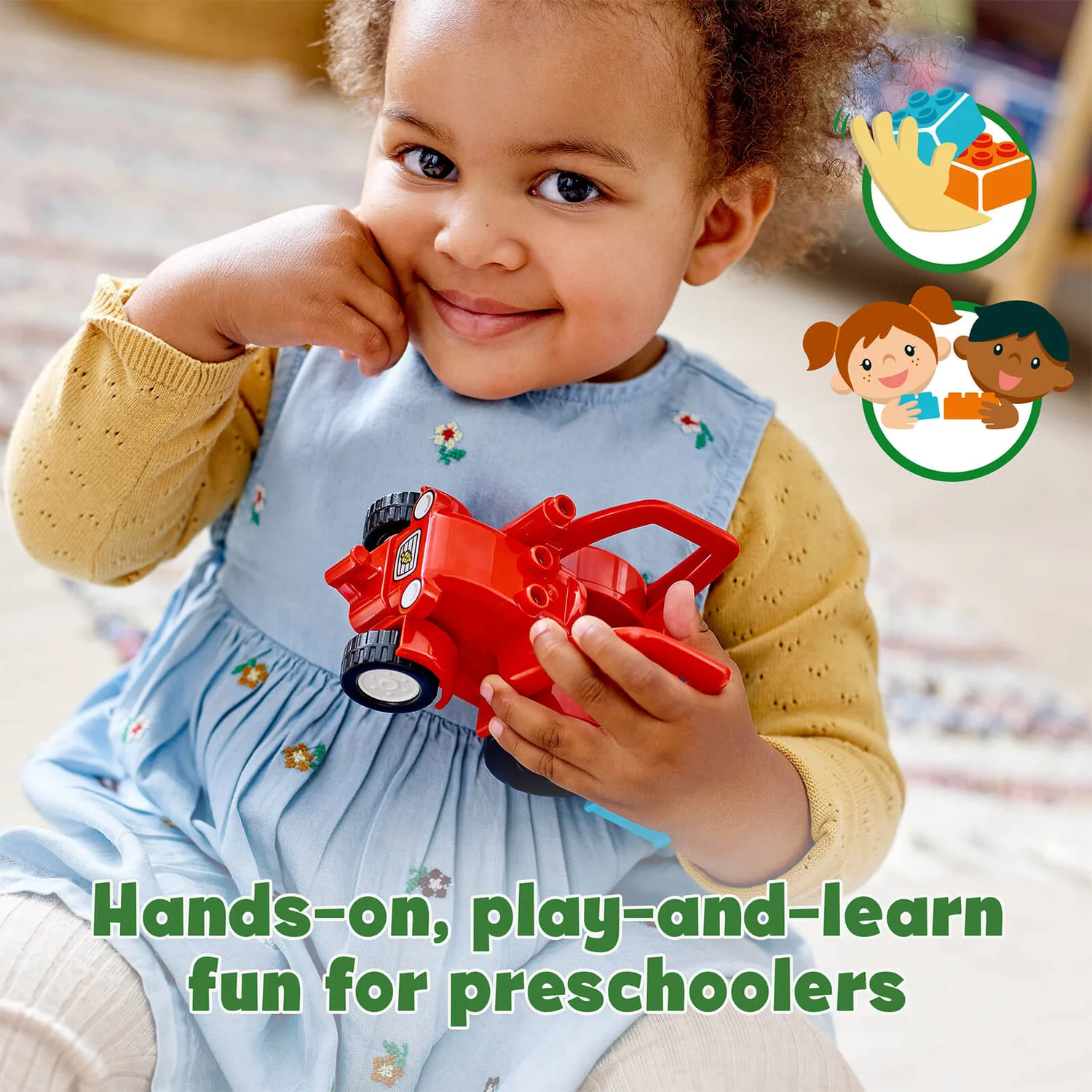 LEGO DUPLO Town: Farm Tractor & Animal Care Toddler Toy (10950)