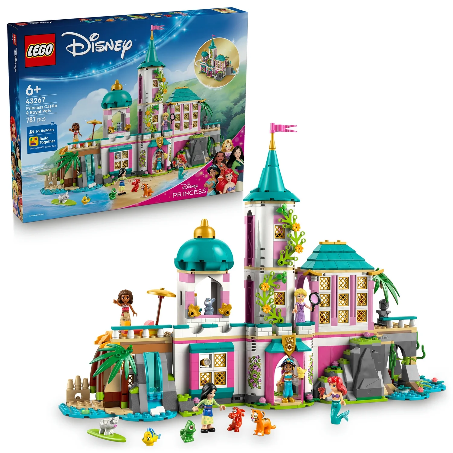 LEGO Disney Princess Castle & Royal Pets Building Toy 43267