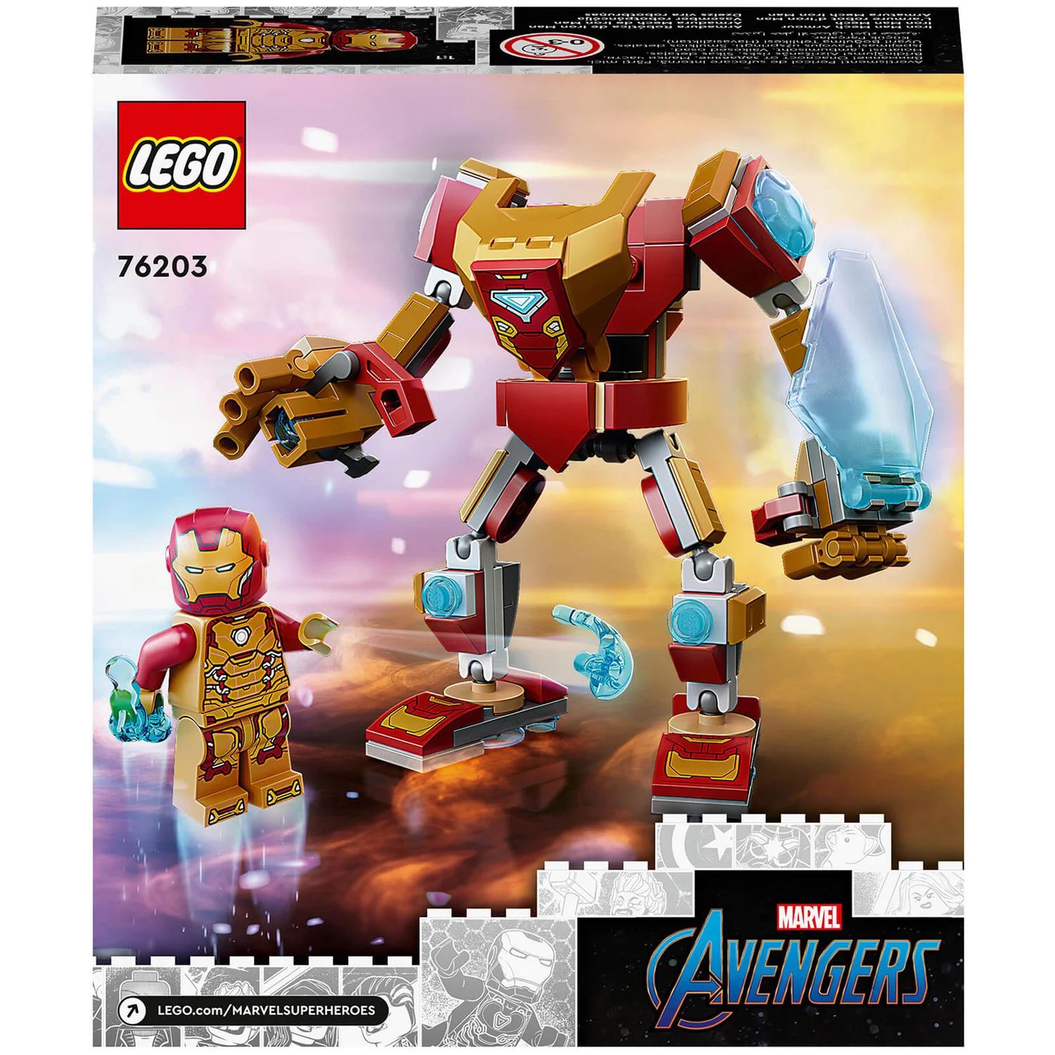 LEGO Marvel Iron Man Mech Armor Action Figure Set (76203)